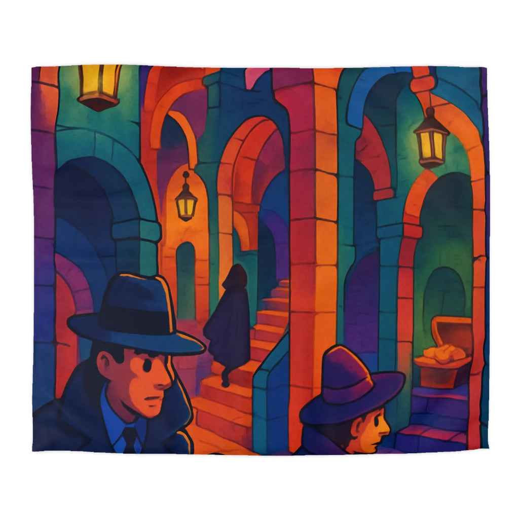 Housse de Couette Microfibre Art Graphique Contemporain Style Décoratif Chambre Tendance