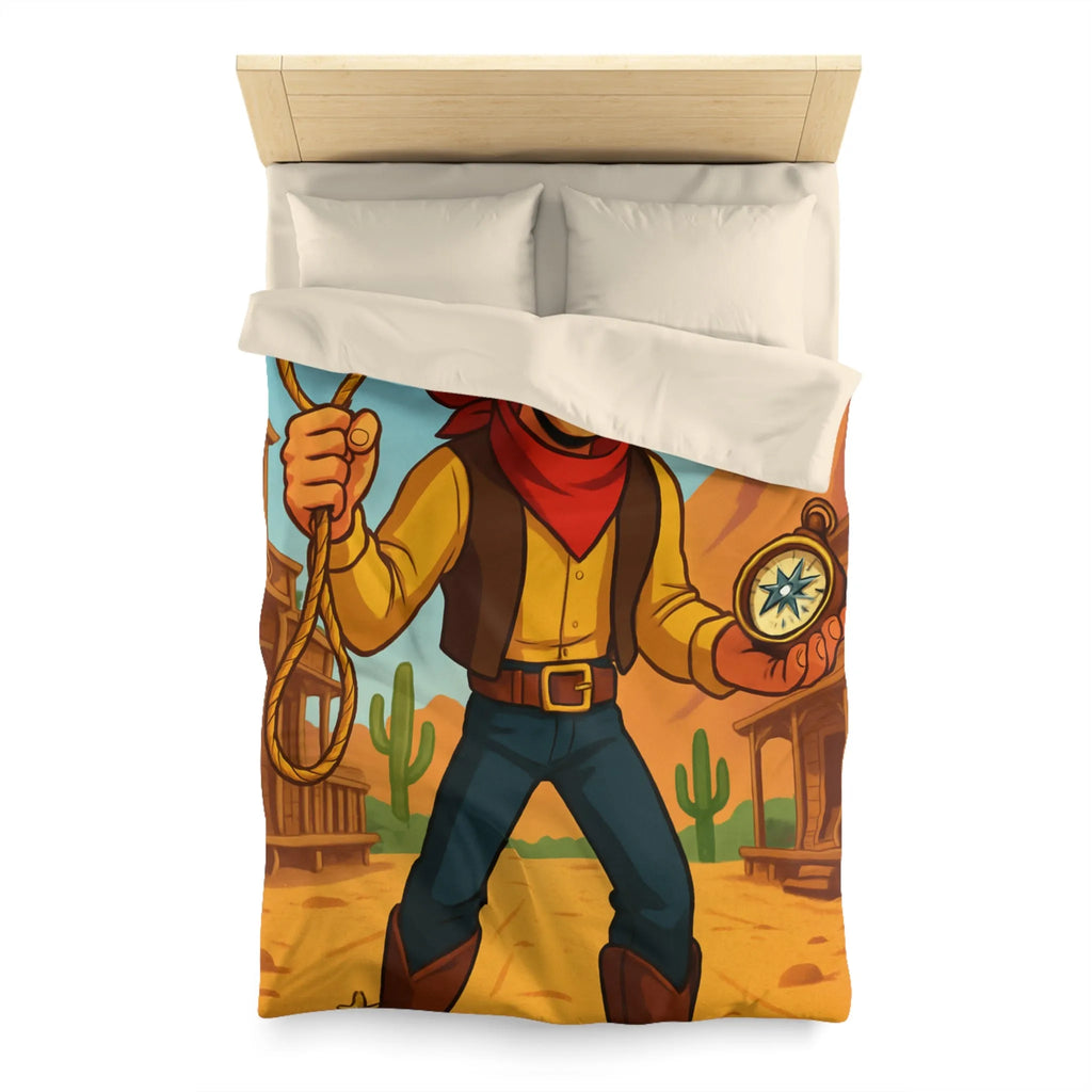 Cowboy Cartoonesque dans le Désert, Lasso et Boussole, Aventure Far West Humoristique