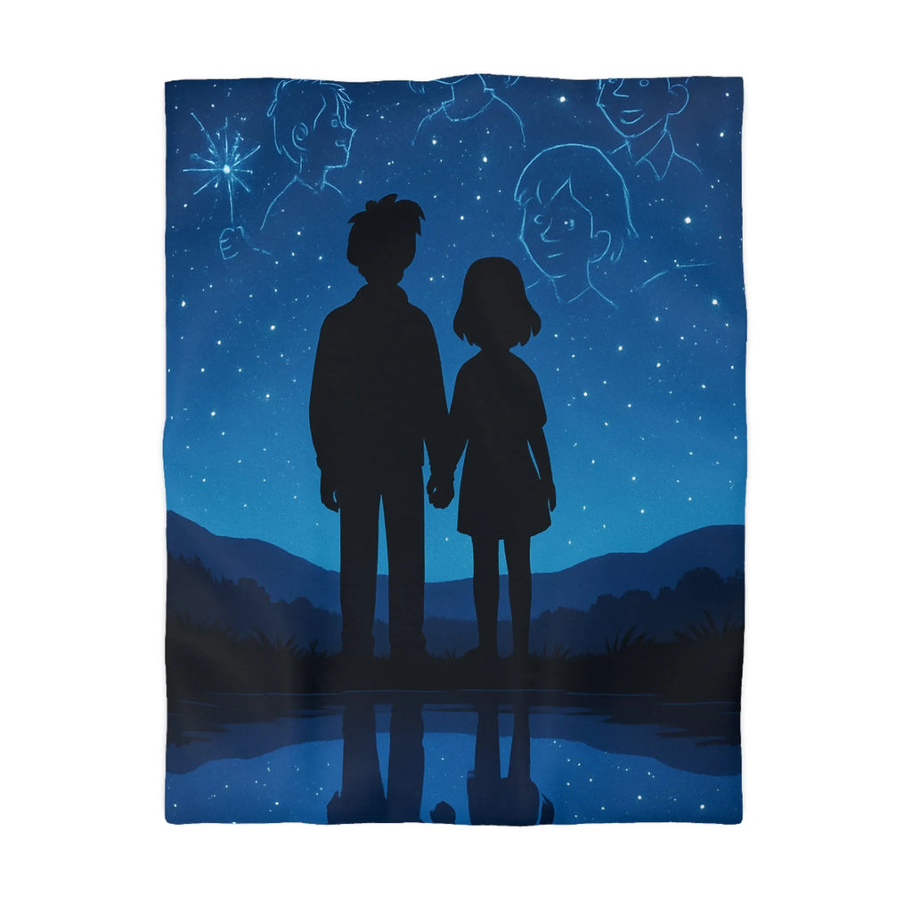 Housse de Couette Microfibre Art Graphique Contemporain Style Décoratif Chambre Tendance