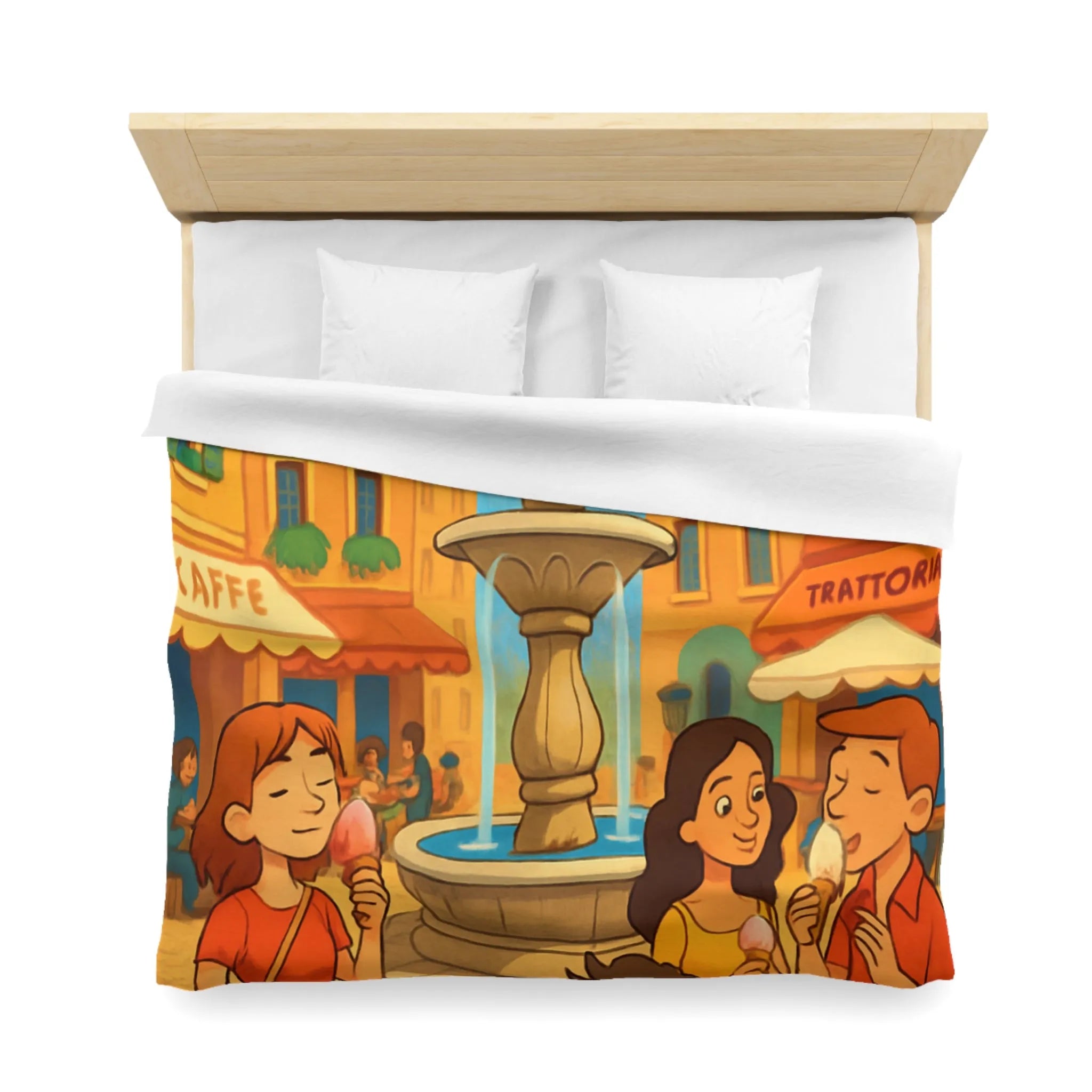 Housse de Couette Microfibre Création Artistique Moderne Design Exclusif Décoration Chambre