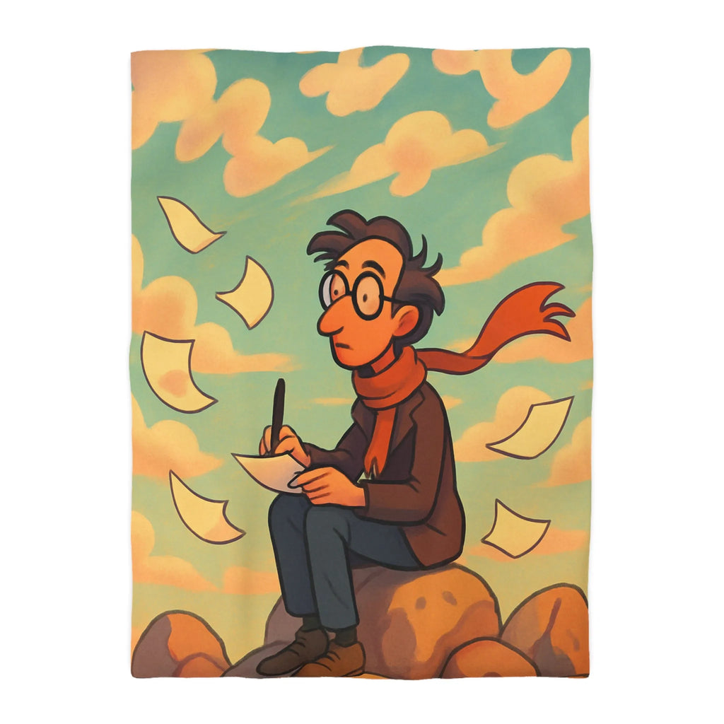 Housse de Couette Microfibre Art Graphique Contemporain Style Décoratif Chambre Tendance