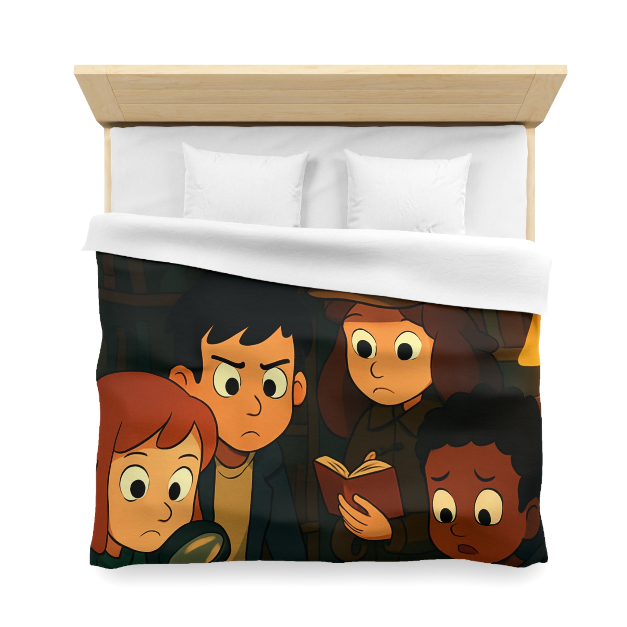 Housse de Couette Microfibre Motif Créatif Original Style Contemporain Chambre Élégante