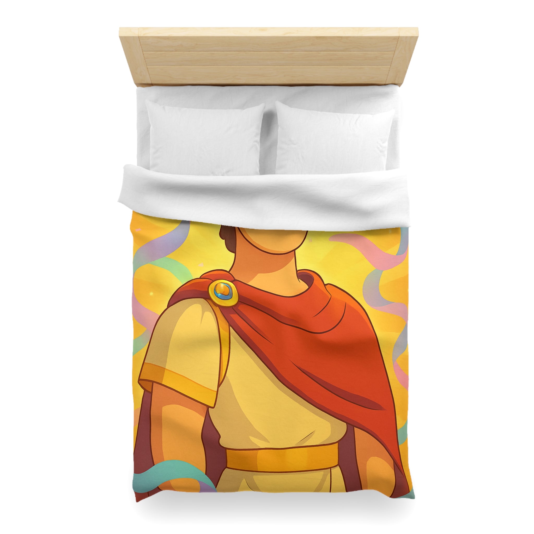 Rêves d'Empereur Romain: Housse de Couette Artistique Inspirée de l'Antiquité Dorée