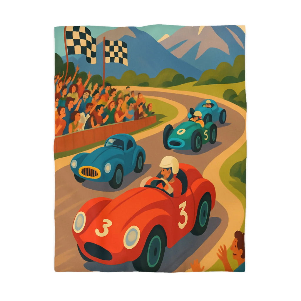 Housse de Couette Microfibre Art Graphique Contemporain Style Décoratif Chambre Tendance