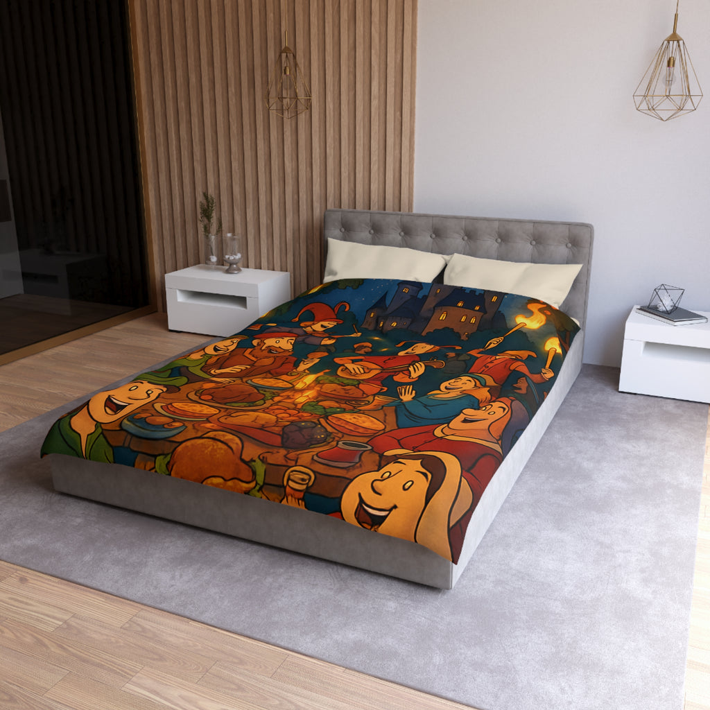 Housse de Couette Microfibre Design Artistique Moderne Décoration Chambre Confort Premium