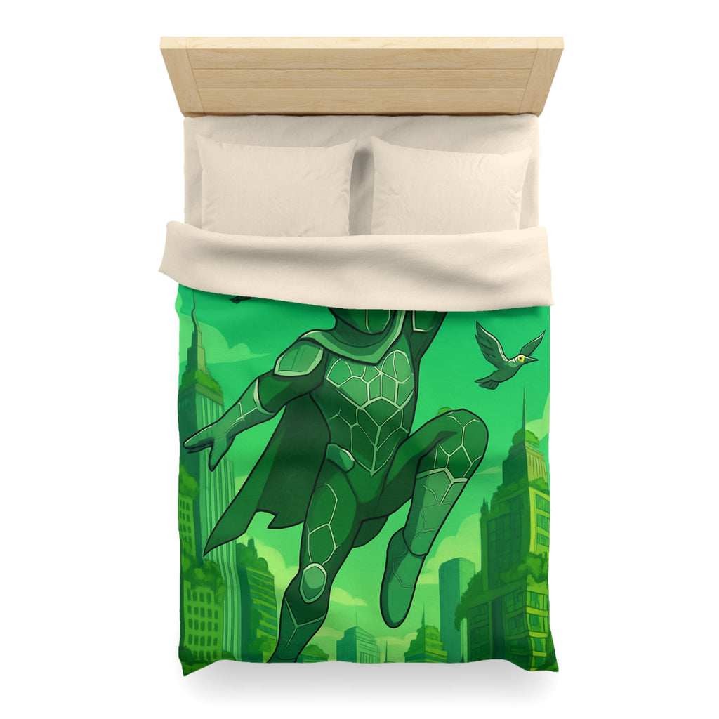 Housse de Couette Microfibre Motif Créatif Original Style Contemporain Chambre Élégante