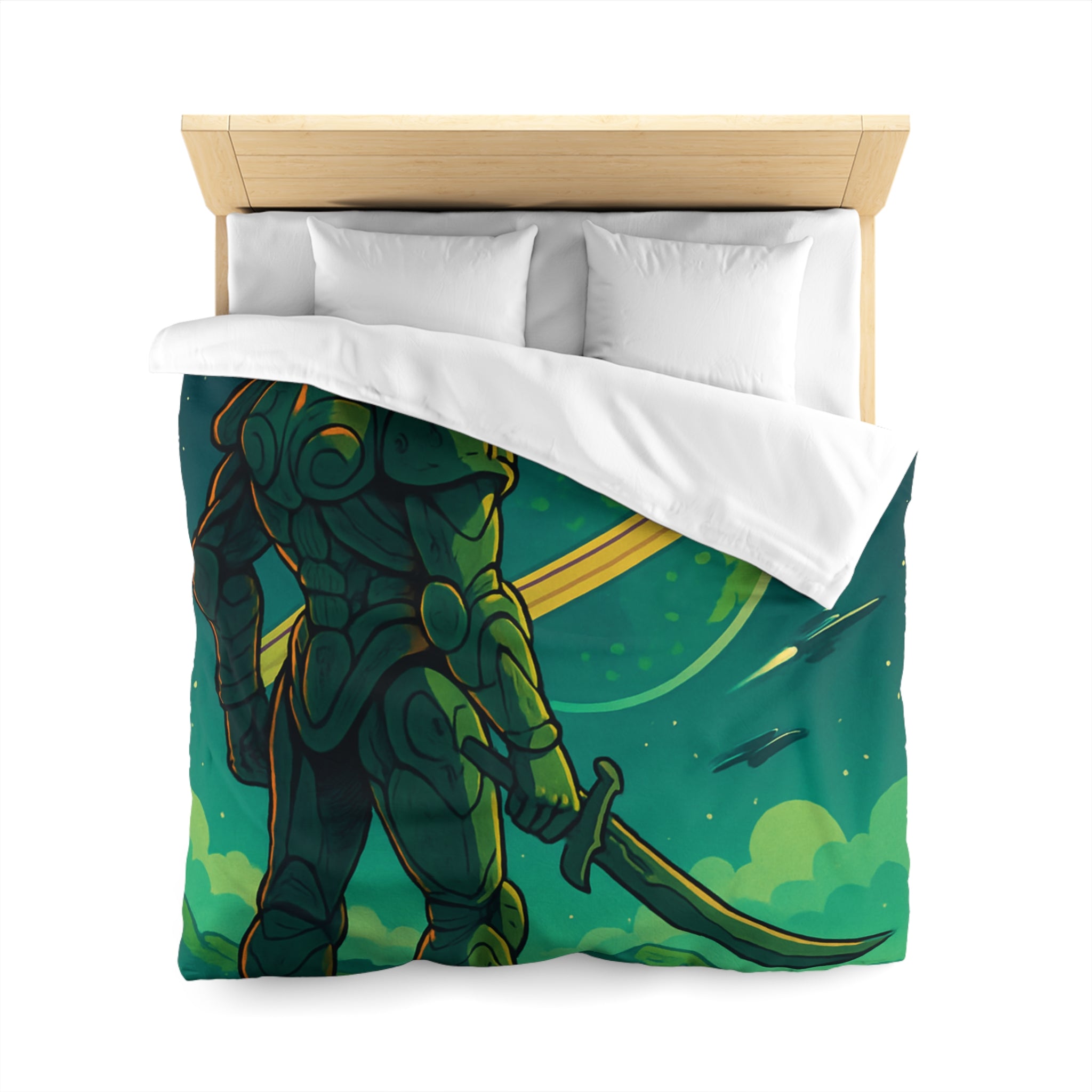 Housse de Couette Microfibre Design Artistique Moderne Décoration Chambre Confort Premium