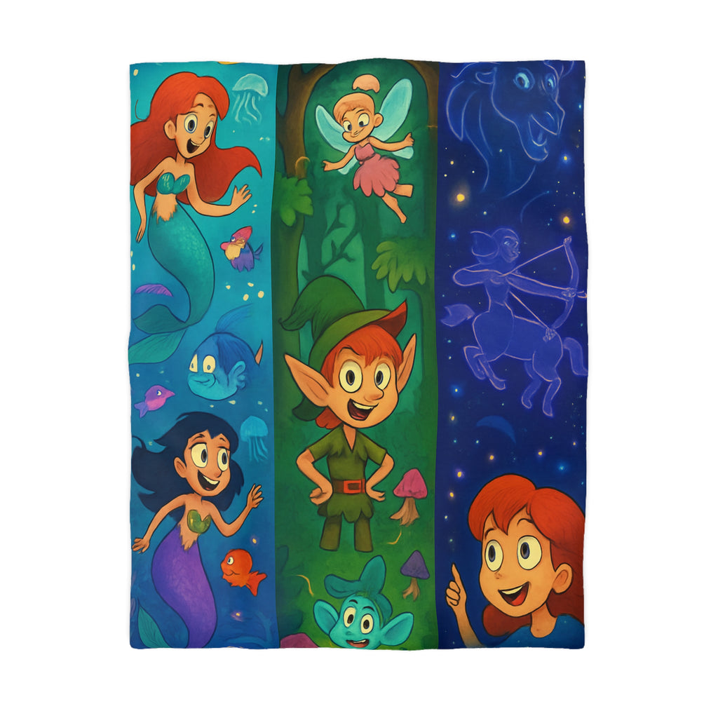 Housse de Couette Microfibre Création Artistique Moderne Design Exclusif Décoration Chambre