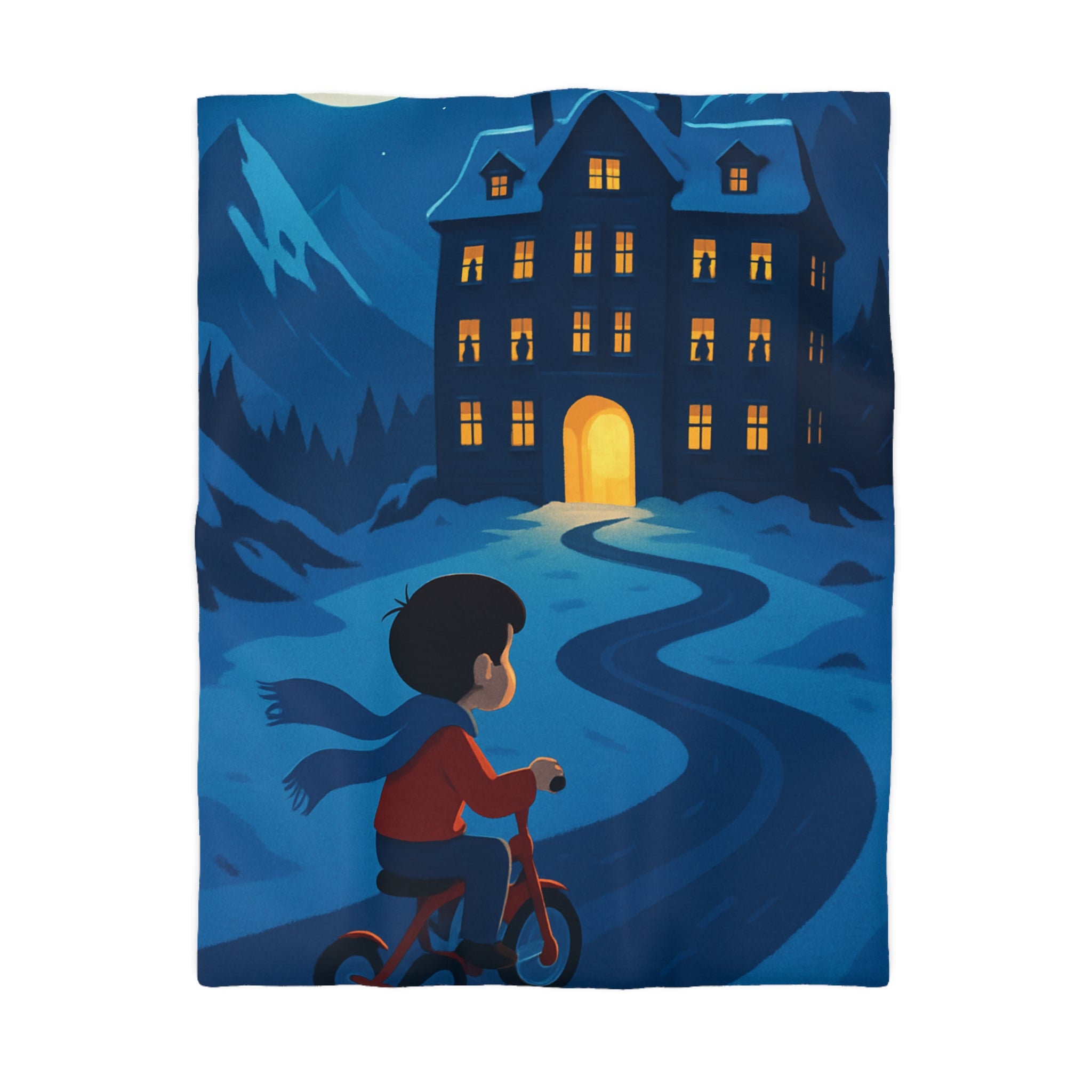 Housse de Couette Microfibre Motif Créatif Original Style Contemporain Chambre Élégante