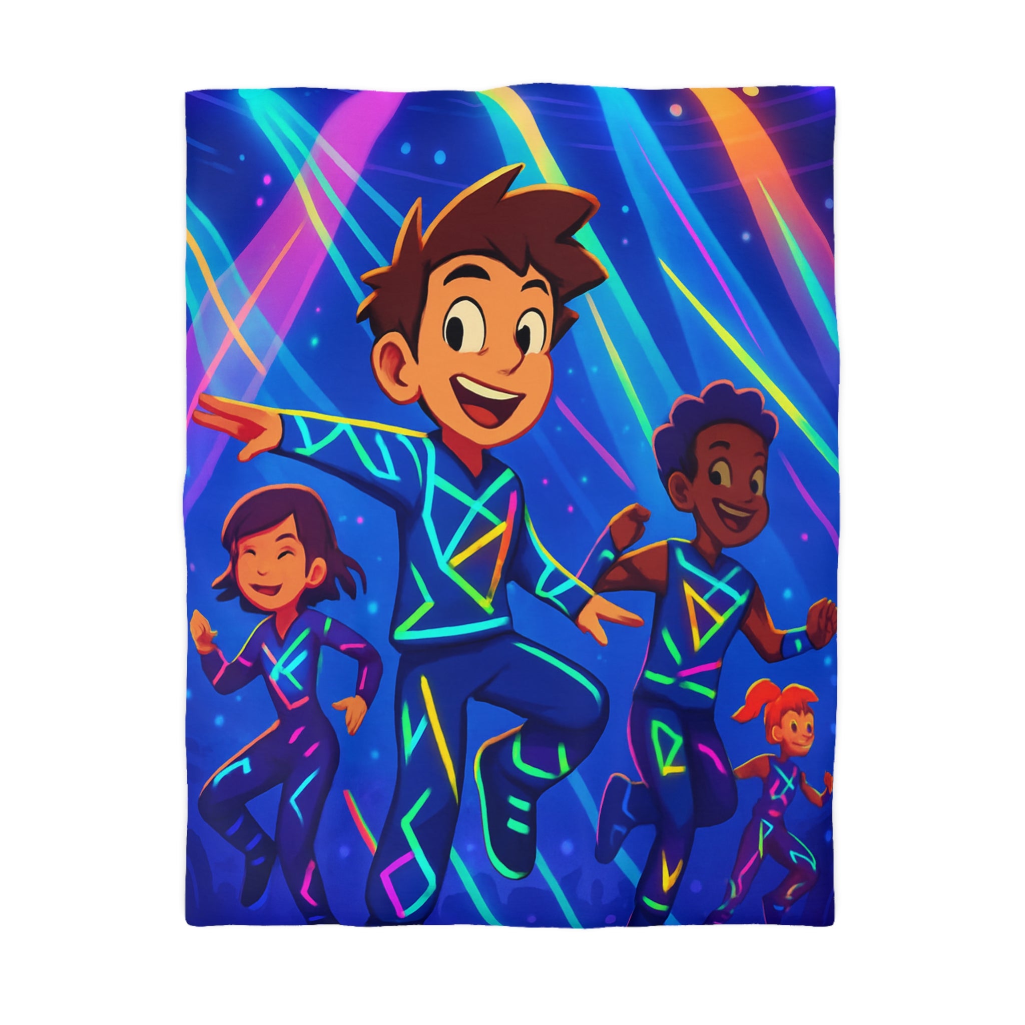 Housse de Couette Microfibre Illustration Unique Design Moderne Décoration Intérieure Raffinée