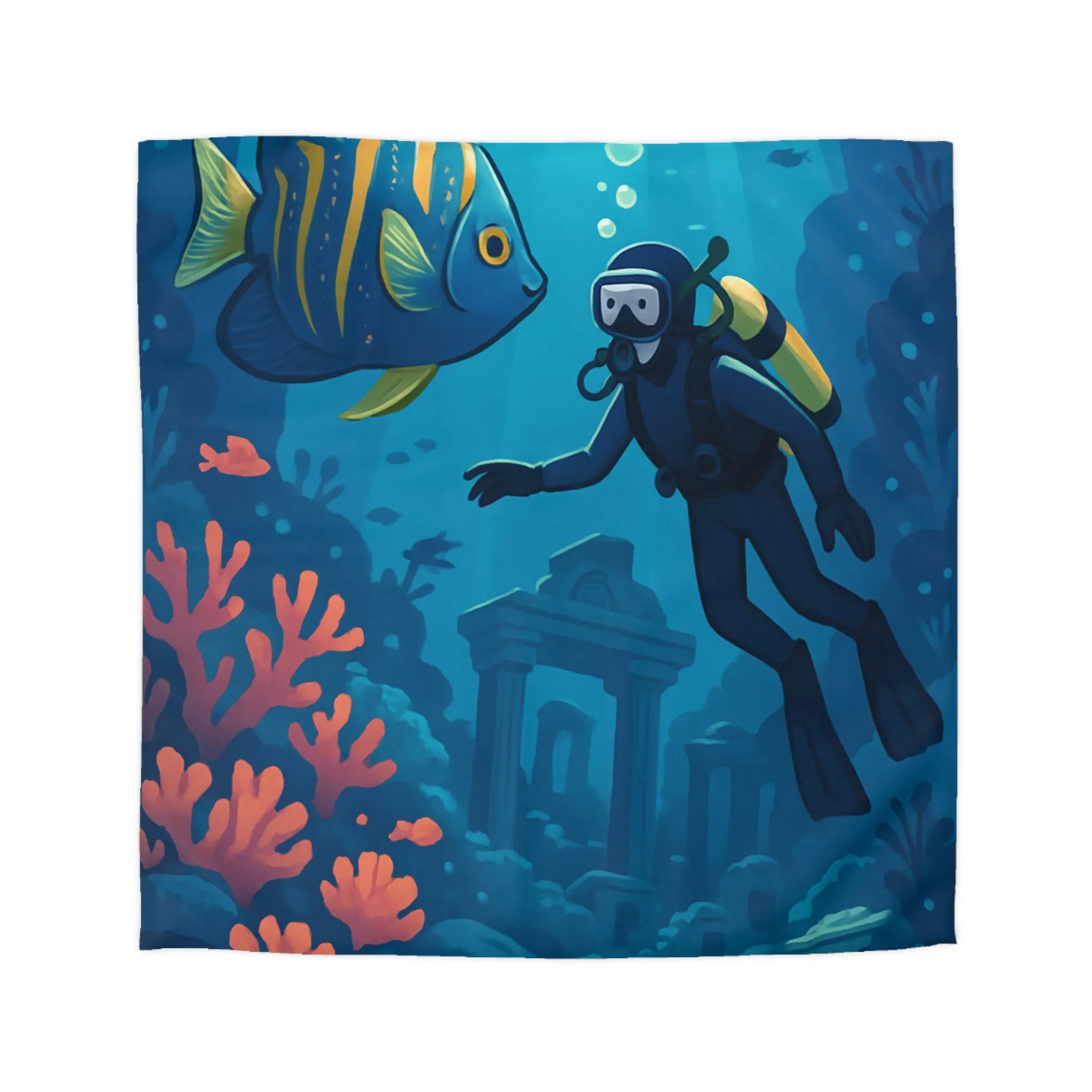 Explorez les Profondeurs Sous-Marines Colorées : Poisson Tropical, Coraux et Plongée Aventureuse