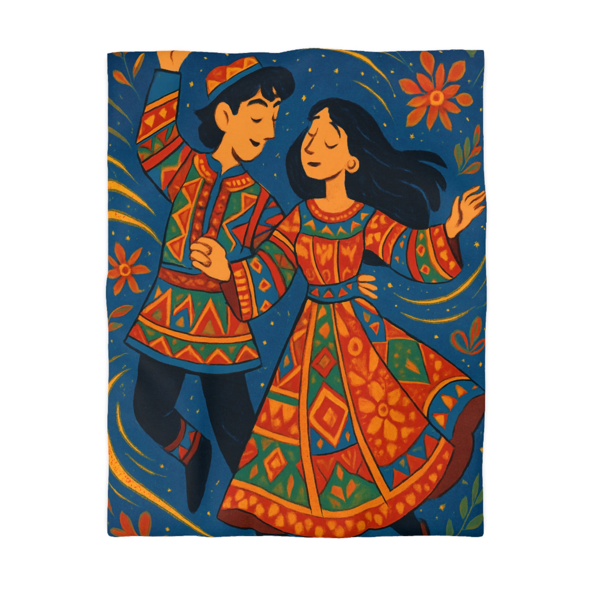 Housse de Couette Microfibre Illustration Unique Design Moderne Décoration Intérieure Raffinée