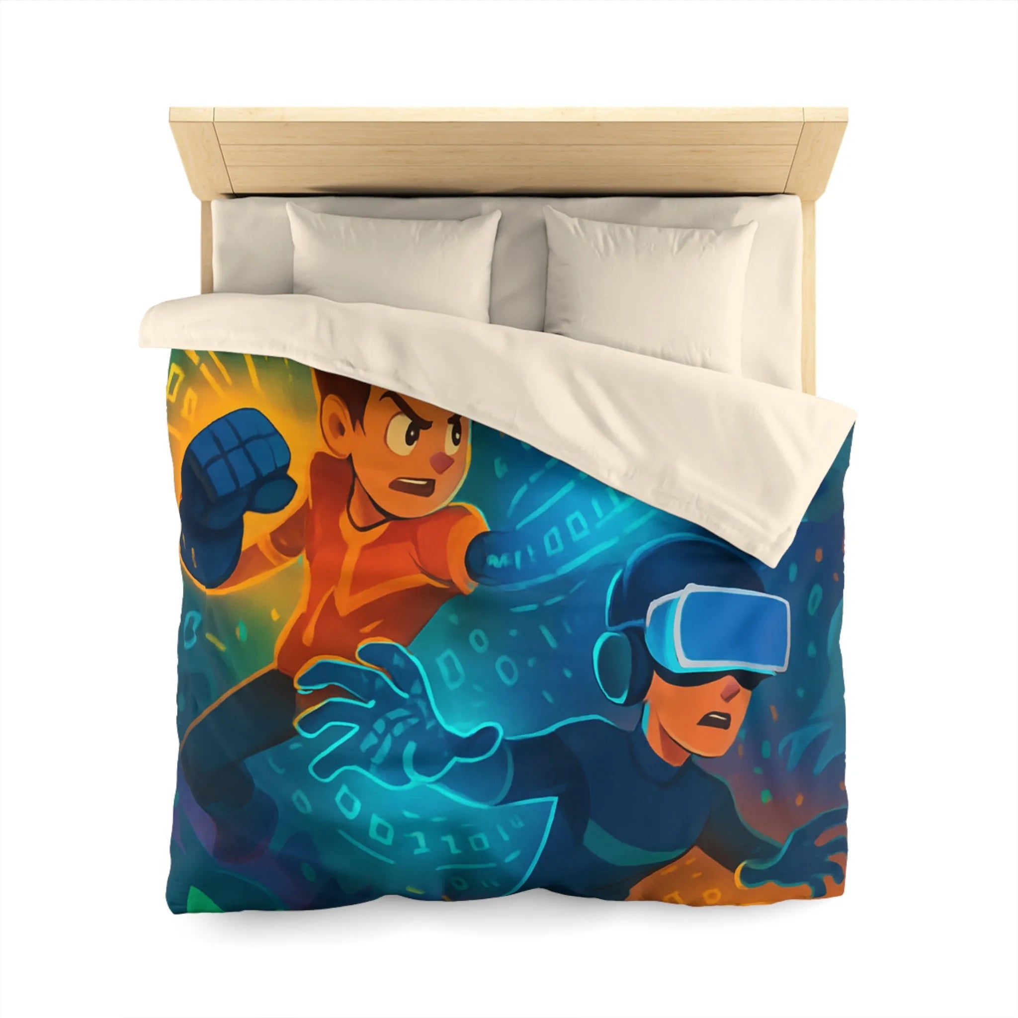 Housse de Couette Microfibre Création Artistique Moderne Design Exclusif Décoration Chambre