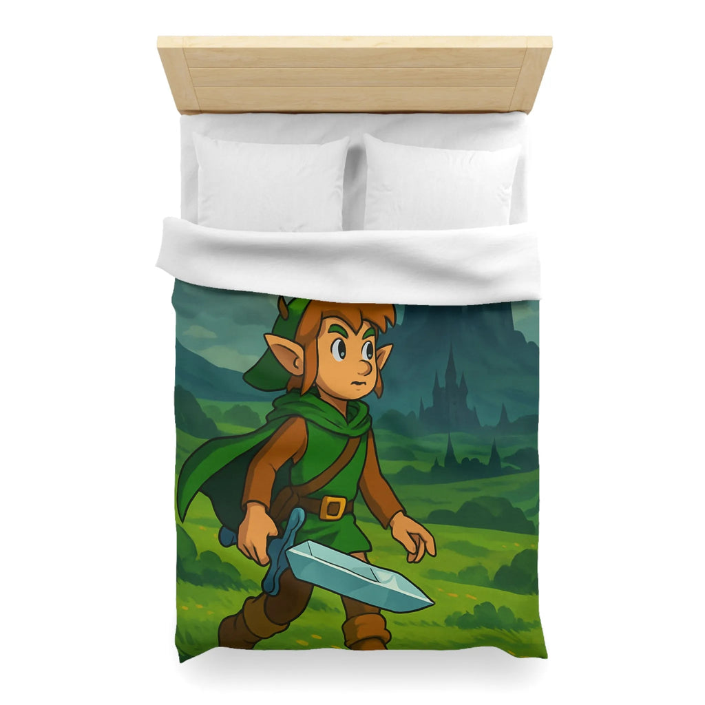 Housse de Couette Microfibre Art Graphique Contemporain Style Décoratif Chambre Tendance