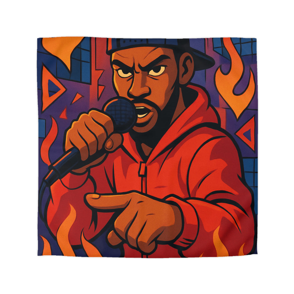 Housse de Couette Microfibre Motif Créatif Original Style Contemporain Chambre Élégante