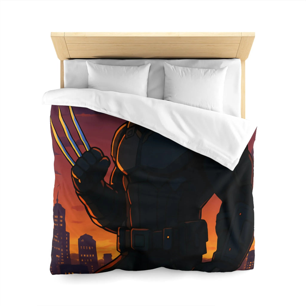 Housse de Couette Microfibre Art Graphique Contemporain Style Décoratif Chambre Tendance