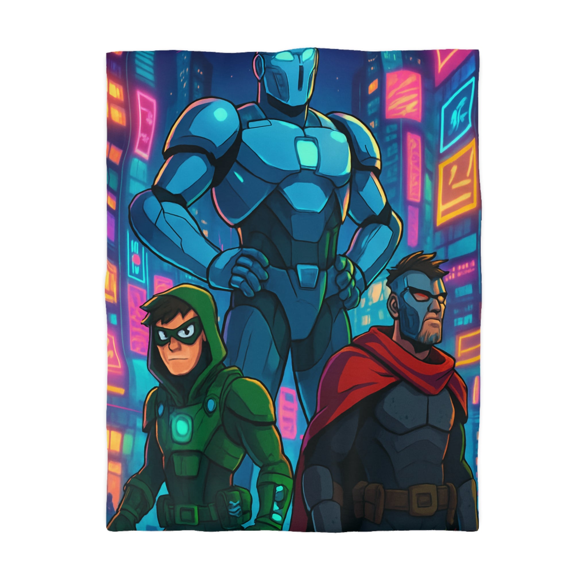 Housse de Couette Microfibre Illustration Unique Design Moderne Décoration Intérieure Raffinée