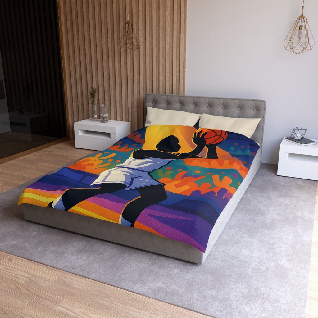 Housse de Couette Microfibre Illustration Unique Design Moderne Décoration Intérieure Raffinée