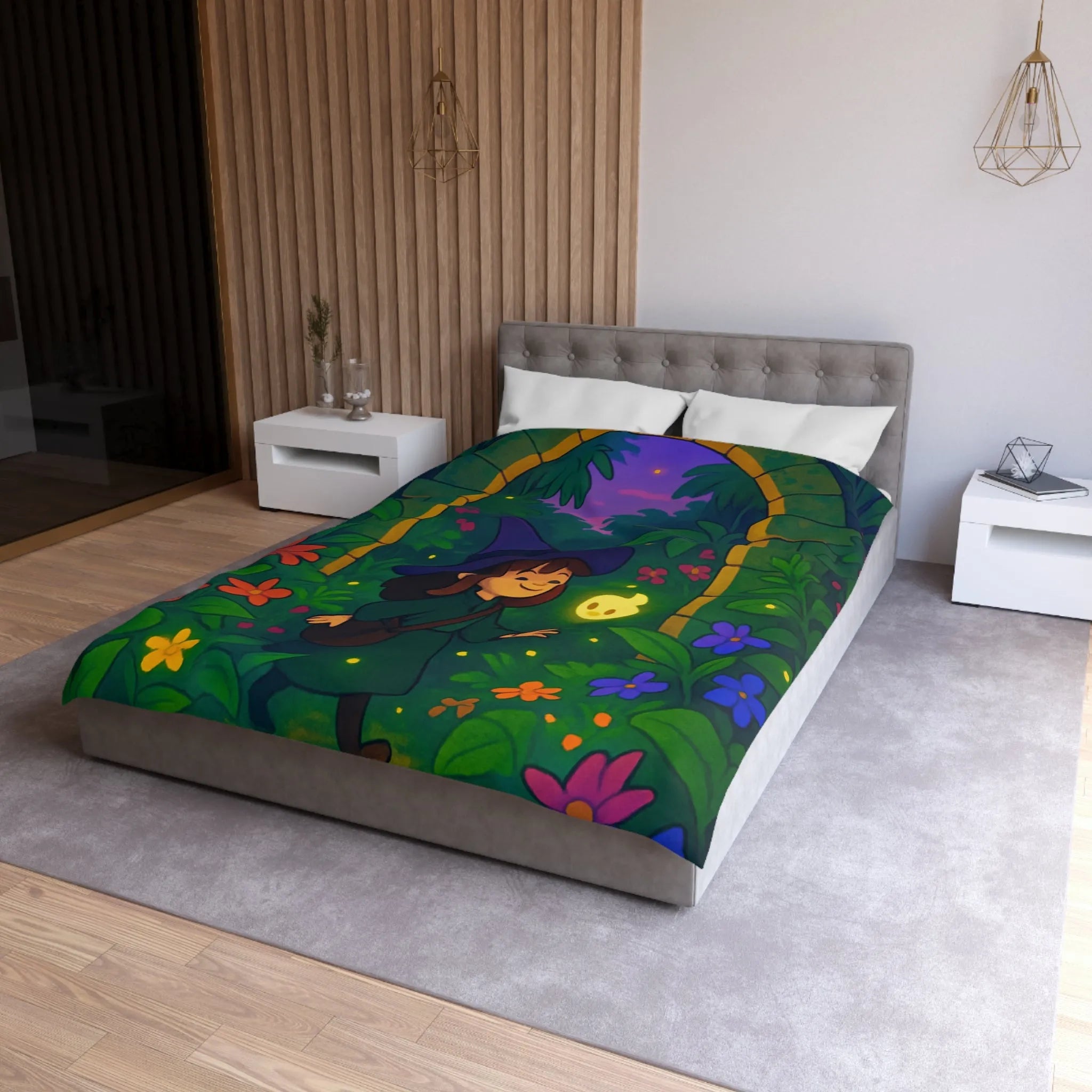 Enchantez votre chambre avec une housse de couette magique et lumineuse pour enfants