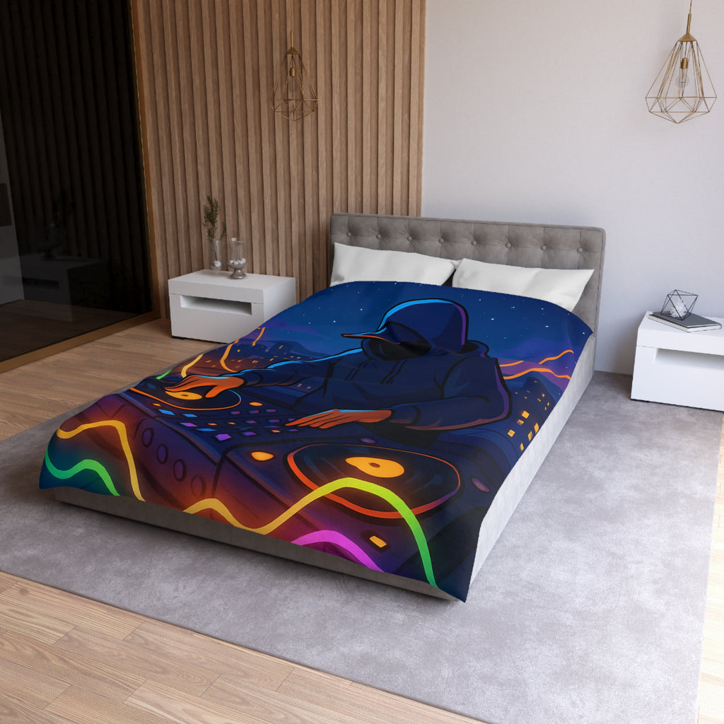 Housse de Couette Microfibre Design Artistique Moderne Décoration Chambre Confort Premium