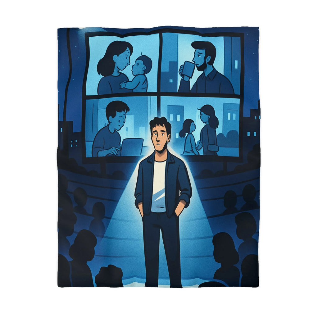 Housse de Couette Microfibre Art Graphique Contemporain Style Décoratif Chambre Tendance