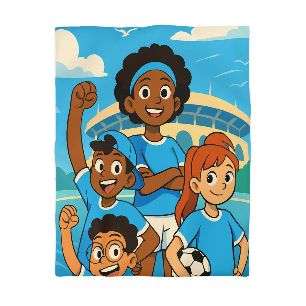 Housse de Couette Microfibre Illustration Unique Design Moderne Décoration Intérieure Raffinée