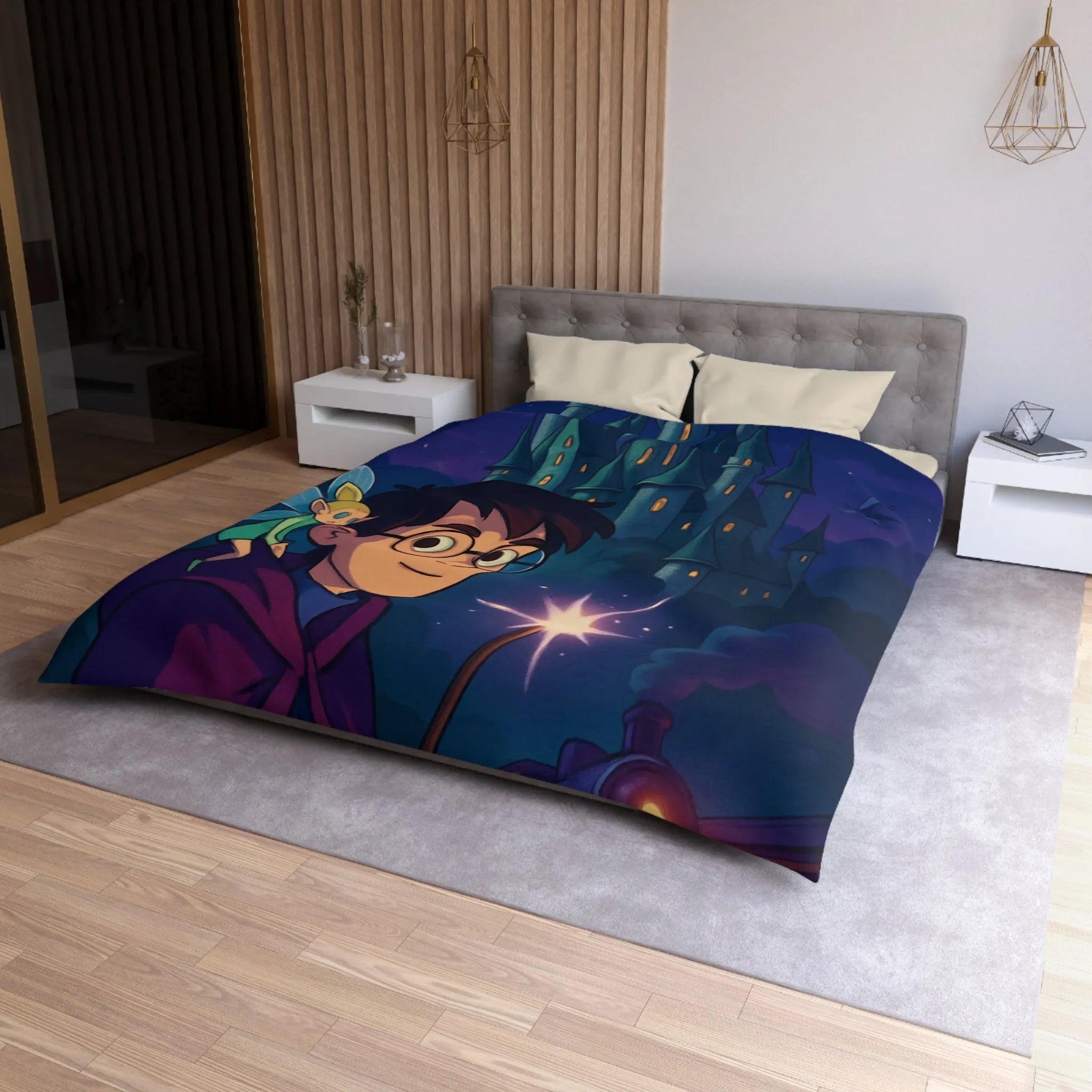 Housse de Couette Microfibre Création Artistique Moderne Design Exclusif Décoration Chambre