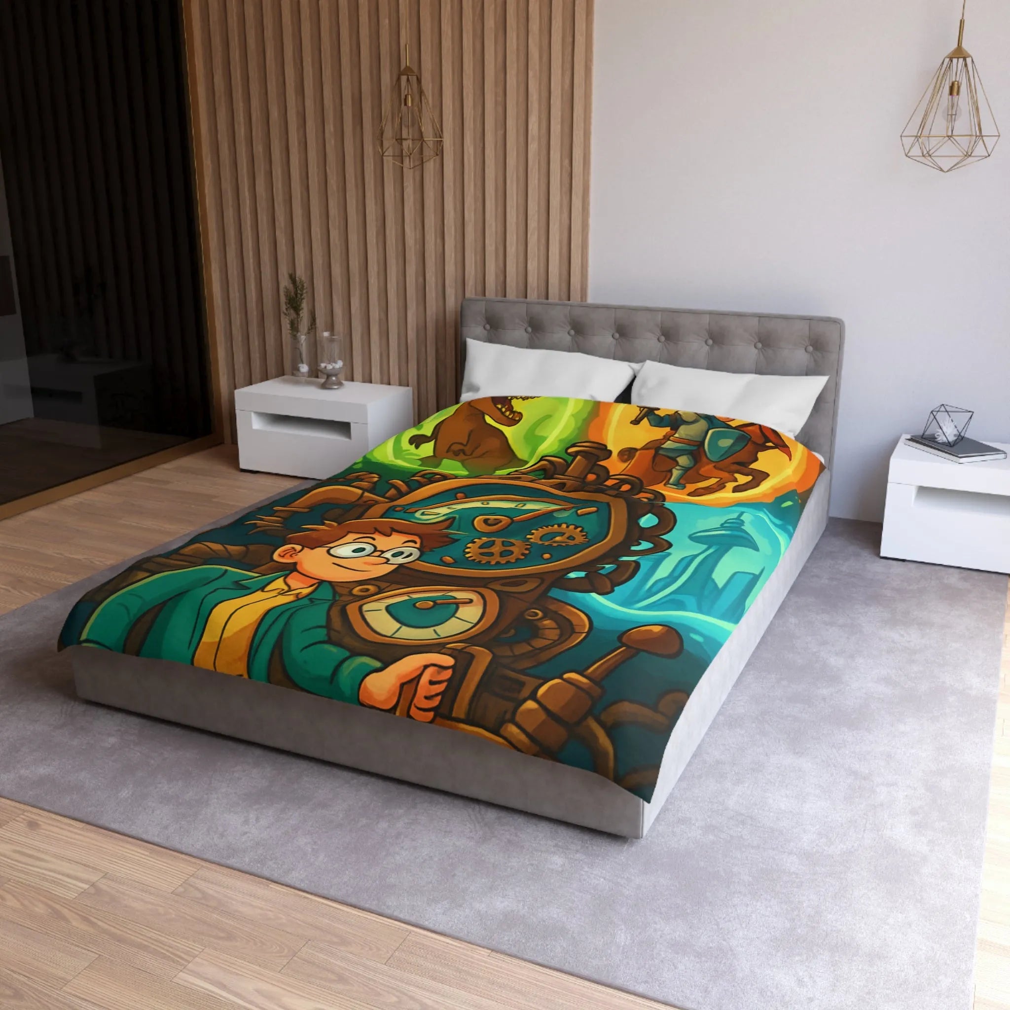 Housse de Couette Fantastique avec Aventure dans le Temps et Exploration de Mystères