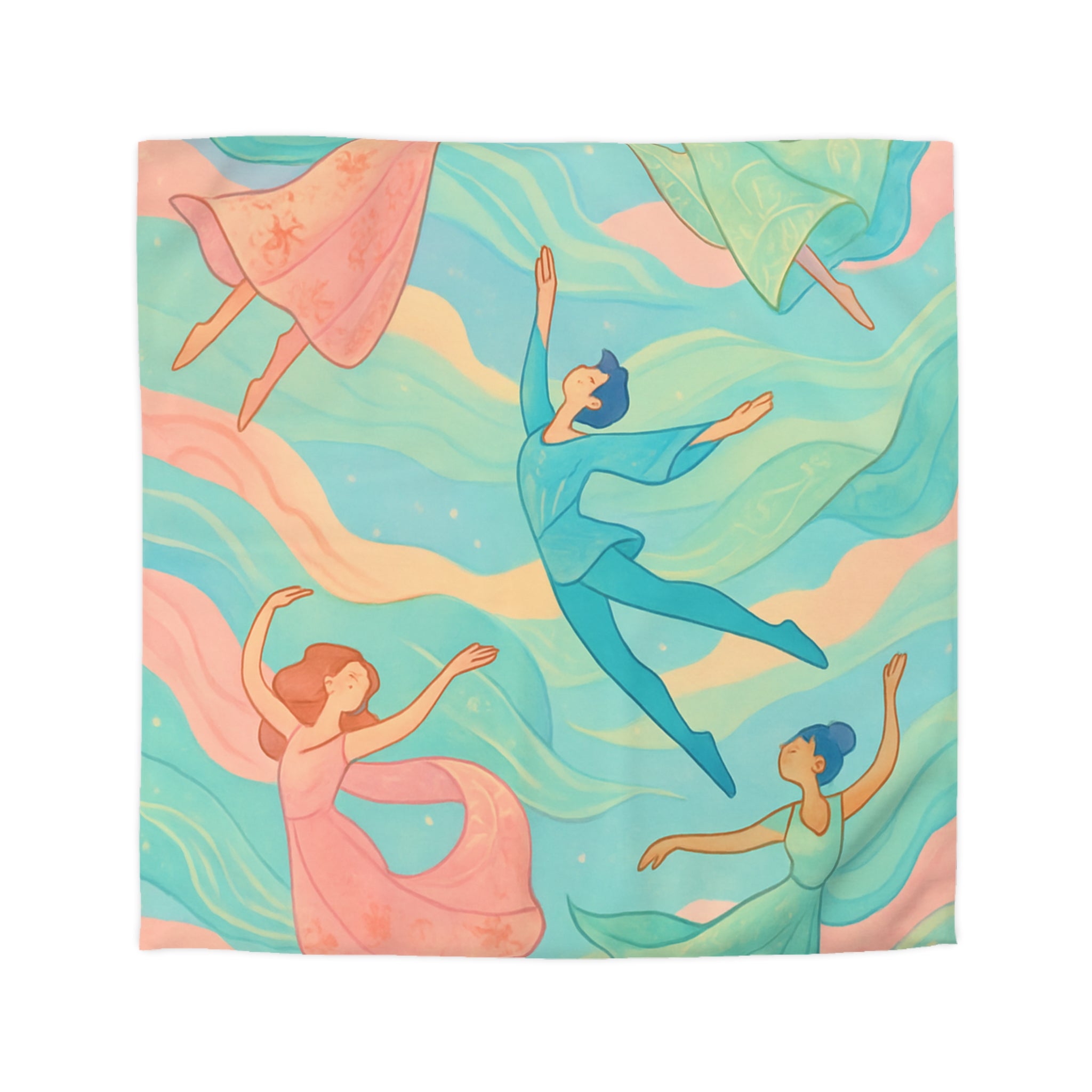 Housse de Couette Microfibre Illustration Unique Design Moderne Décoration Intérieure Raffinée