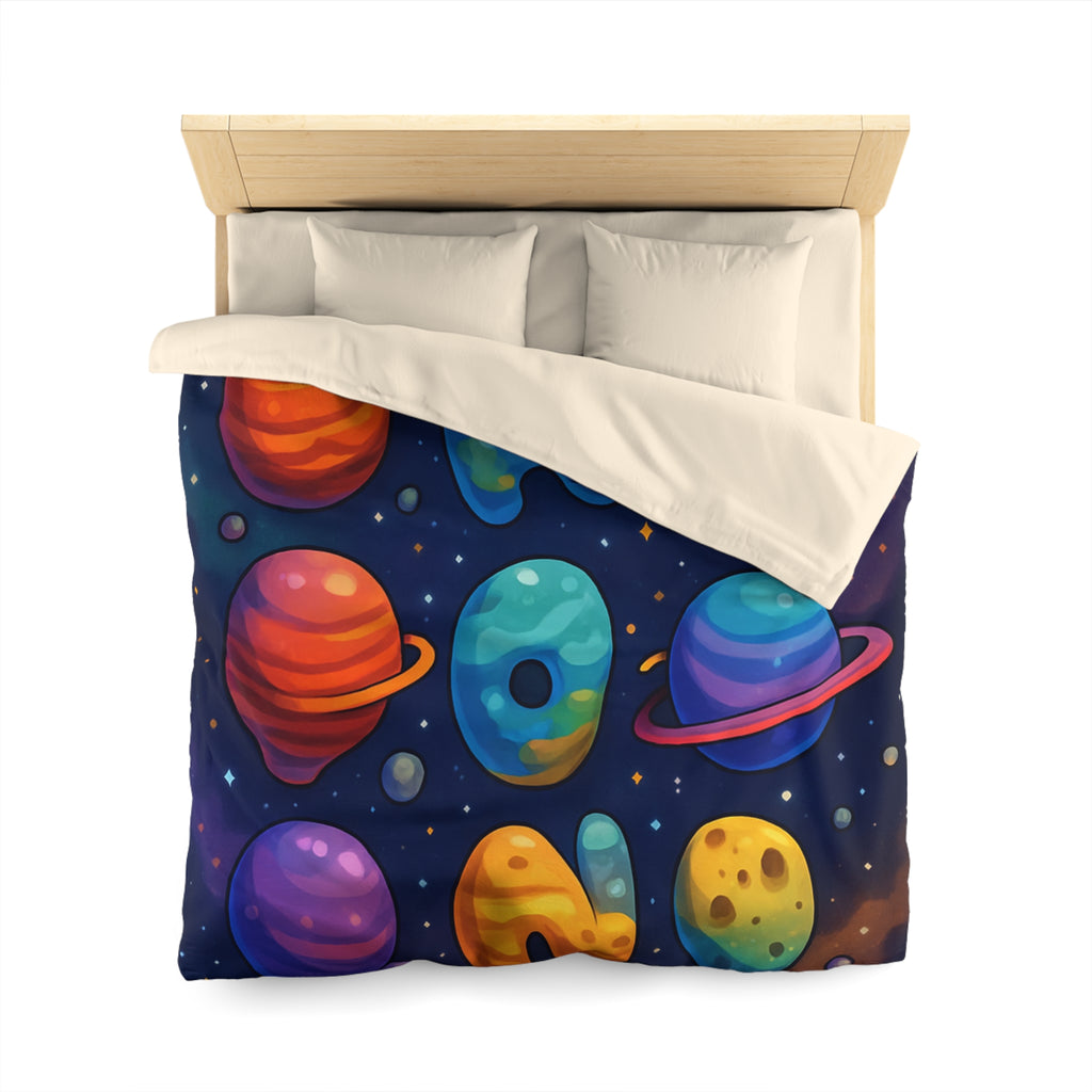 Housse de Couette Microfibre Design Artistique Moderne Décoration Chambre Confort Premium