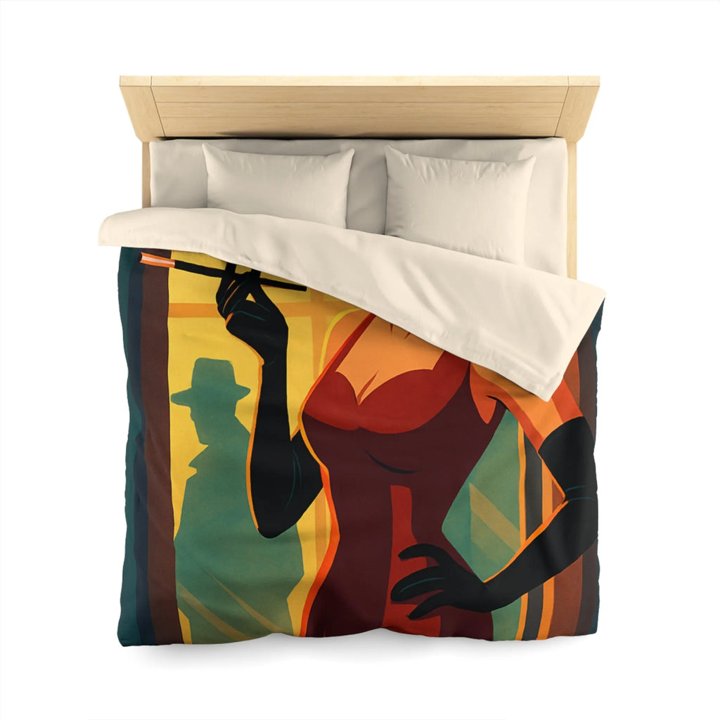 Élégance rétro avec femme fatale smoking pour ambiance nocturne mystérieuse en rouge profond