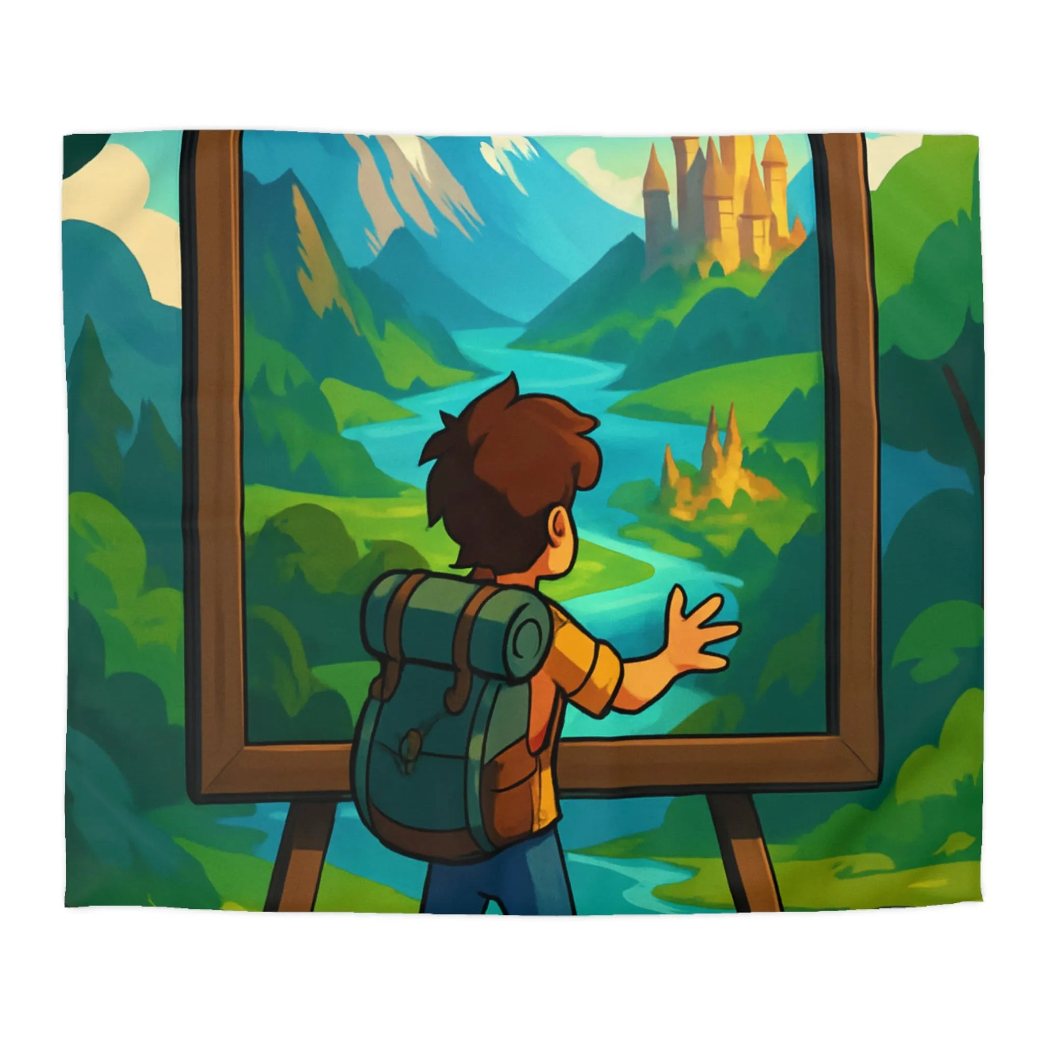 Enchantez votre chambre avec une housse de couette paysage nature féerique et rêveur