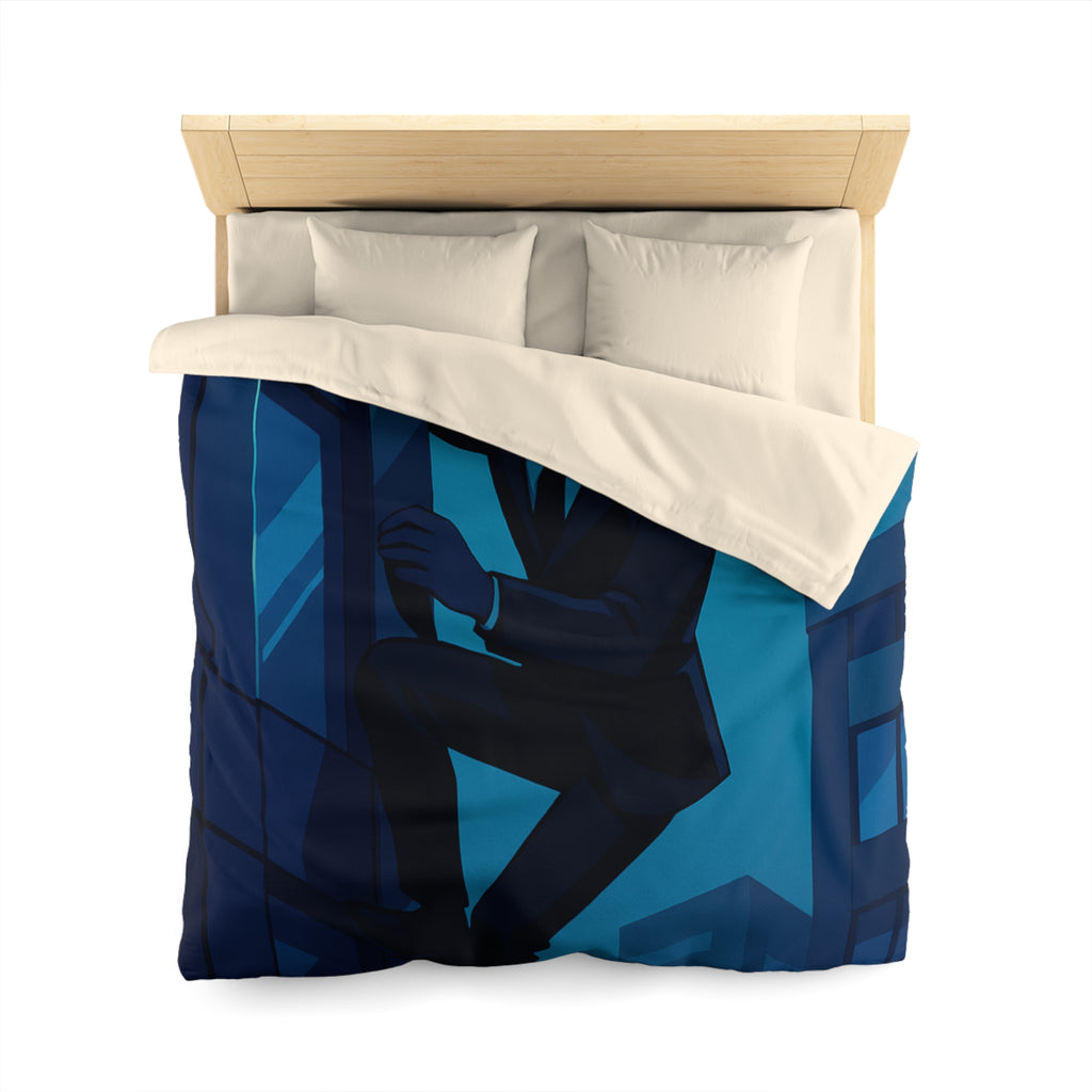 Housse de Couette Microfibre Illustration Unique Design Moderne Décoration Intérieure Raffinée