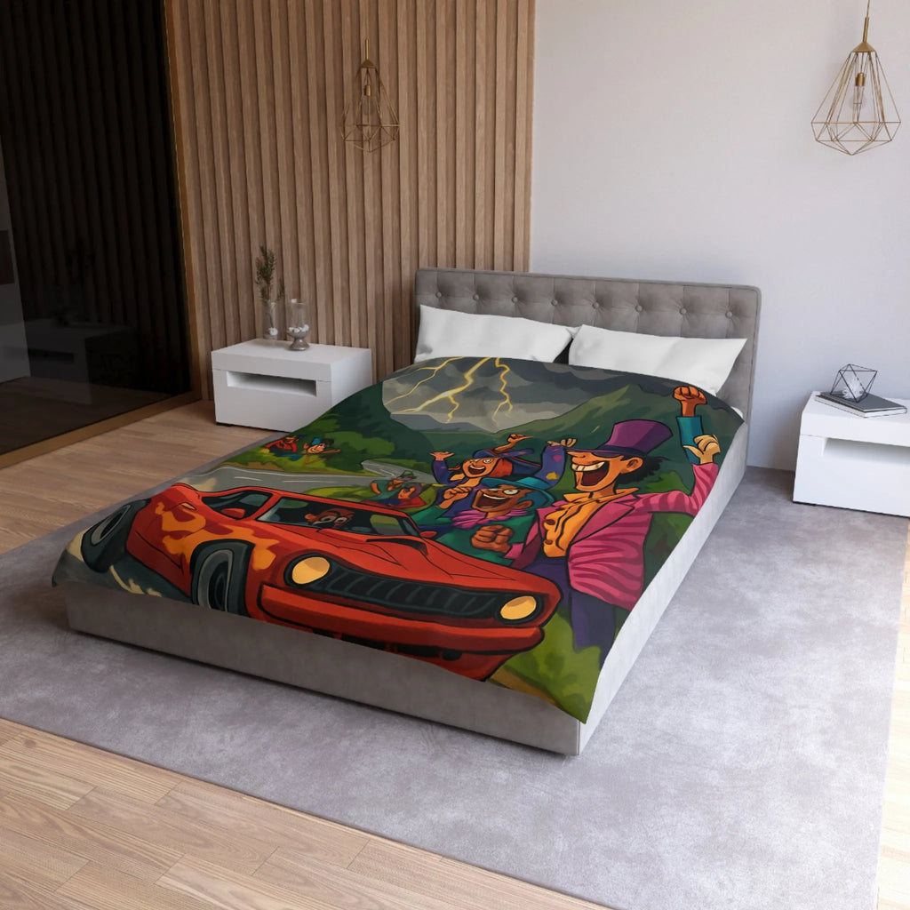 Housse de Couette Microfibre Création Artistique Moderne Design Exclusif Décoration Chambre