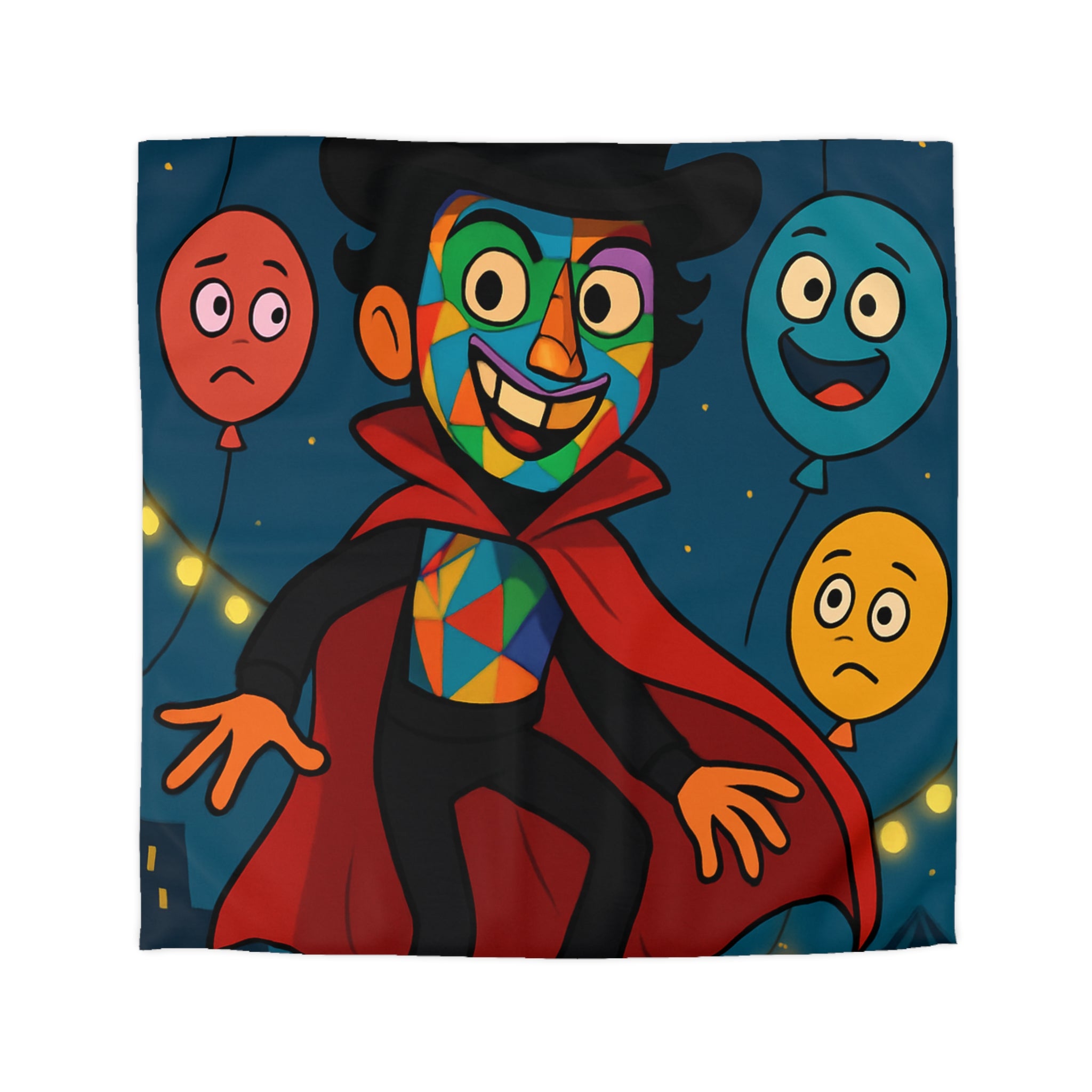 Housse de Couette Microfibre Design Artistique Moderne Décoration Chambre Confort Premium