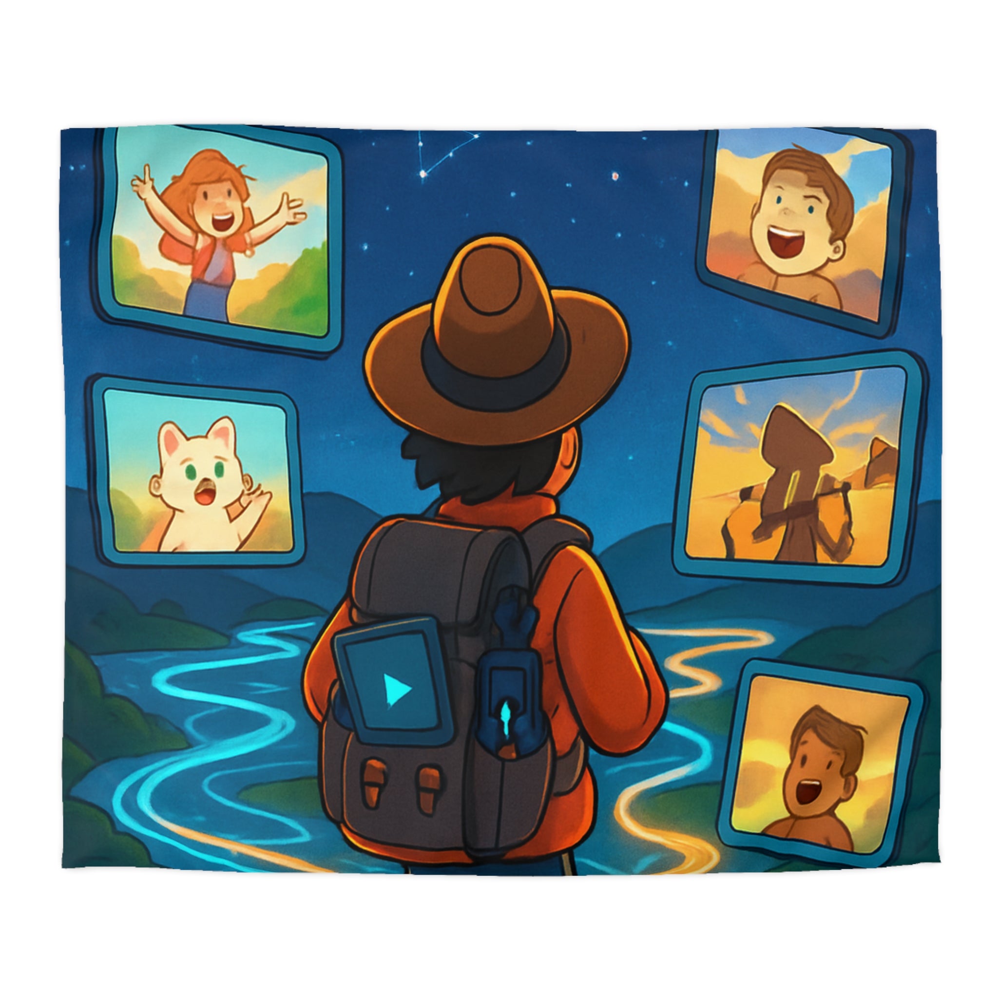 Housse de Couette Microfibre Illustration Unique Design Moderne Décoration Intérieure Raffinée