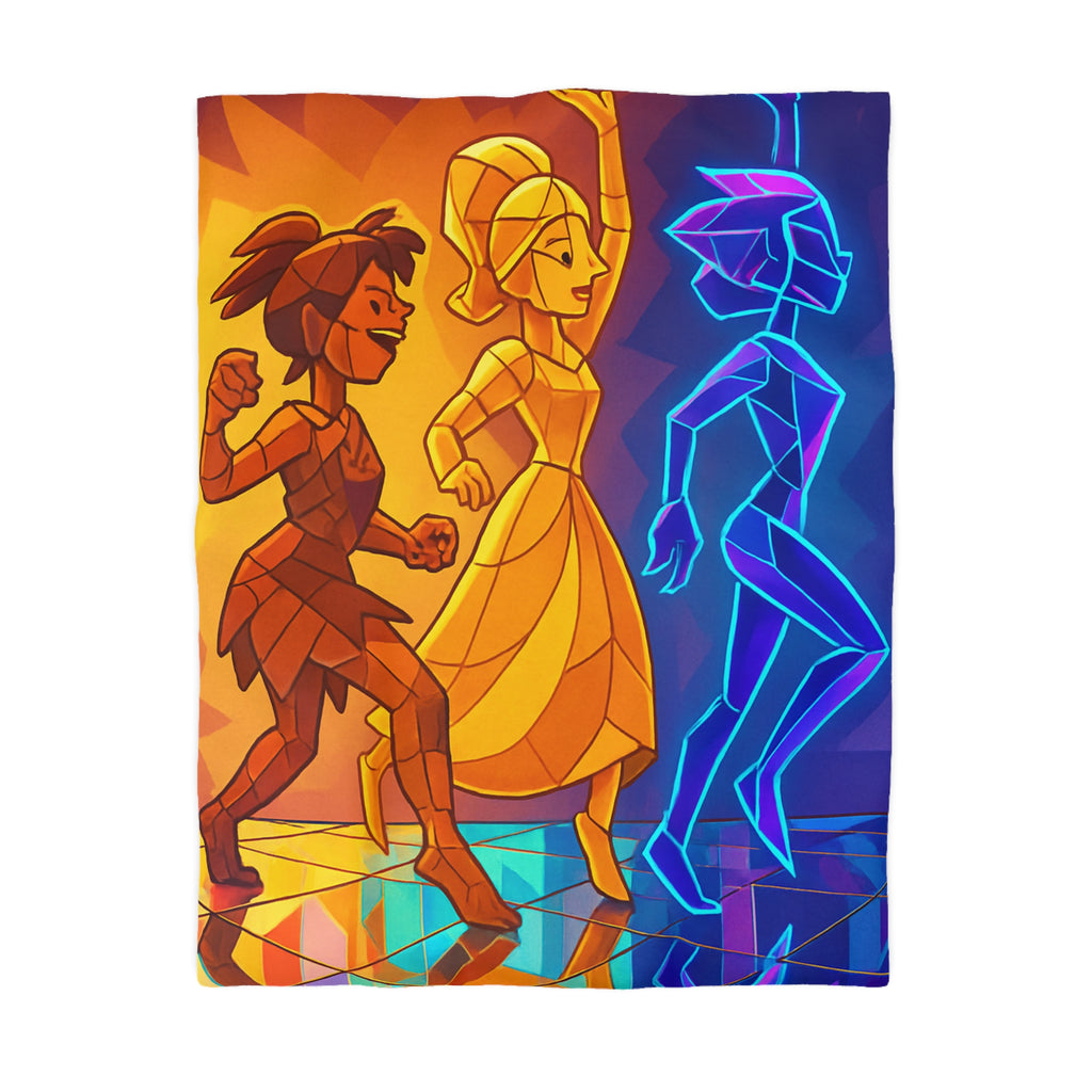 Housse de Couette Microfibre Création Artistique Moderne Design Exclusif Décoration Chambre