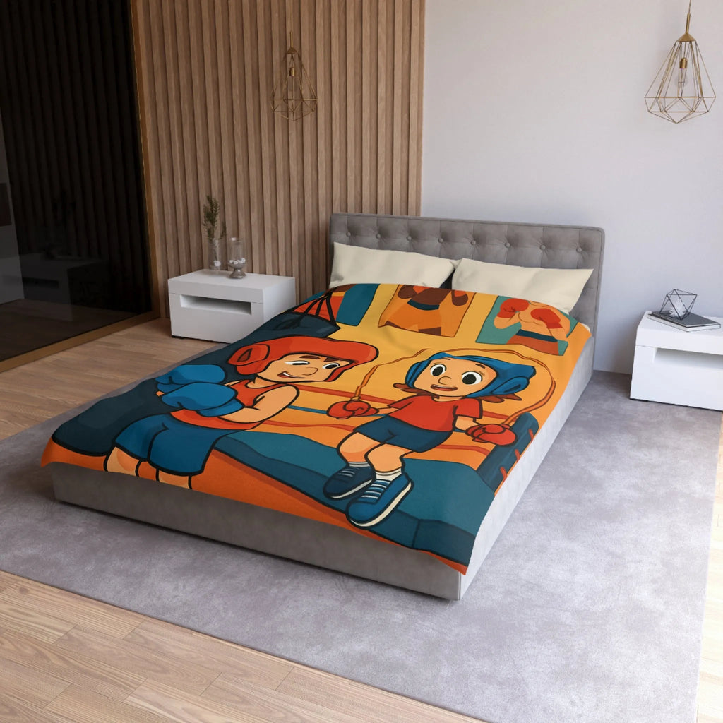 Housse de Couette Microfibre Création Artistique Moderne Design Exclusif Décoration Chambre