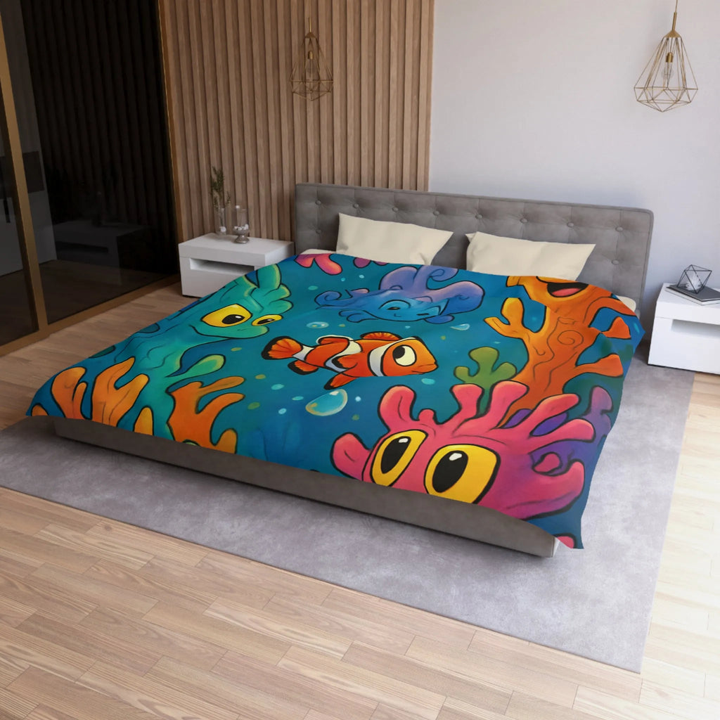 Explorez un Récif Abondant avec Poissons Sourire pour Chambre Enfant Enchantée