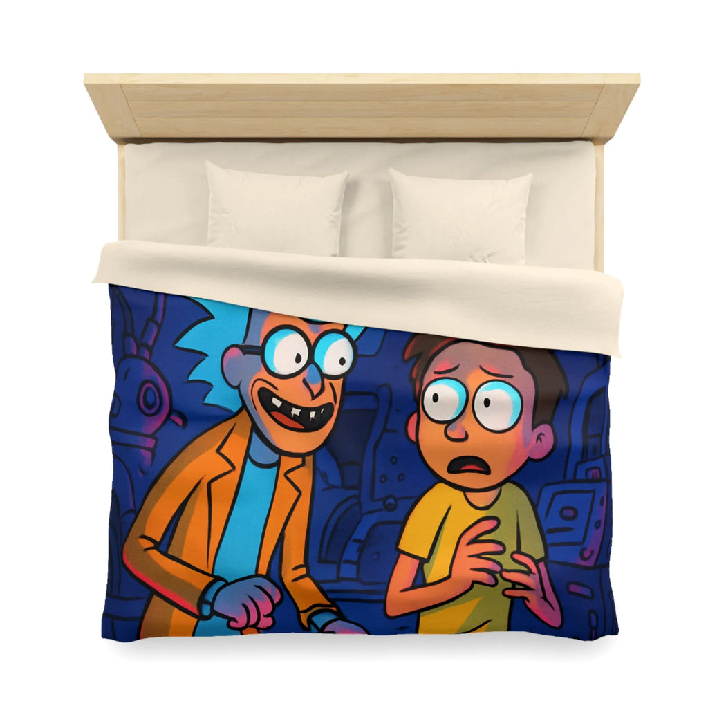 Housse de Couette Microfibre Art Graphique Contemporain Style Décoratif Chambre Tendance