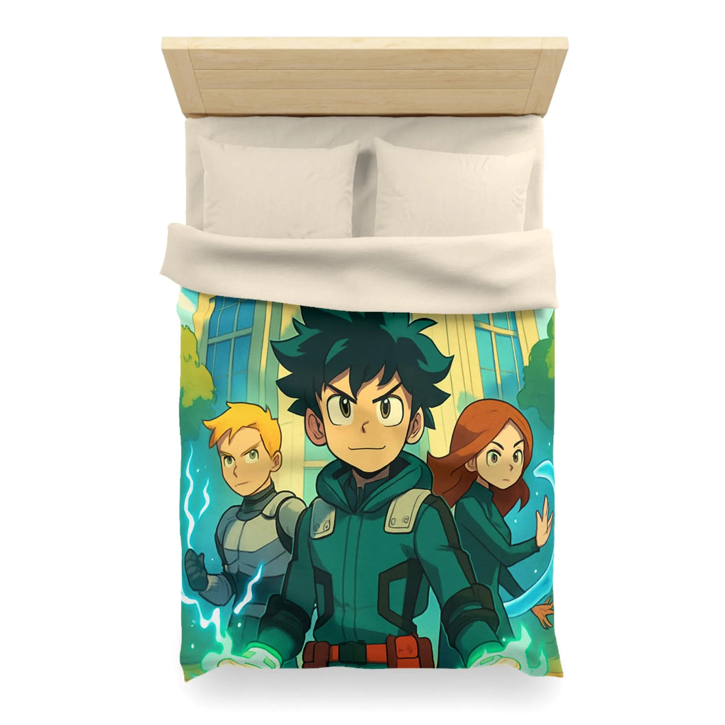 Housse de Couette Microfibre Art Graphique Contemporain Style Décoratif Chambre Tendance