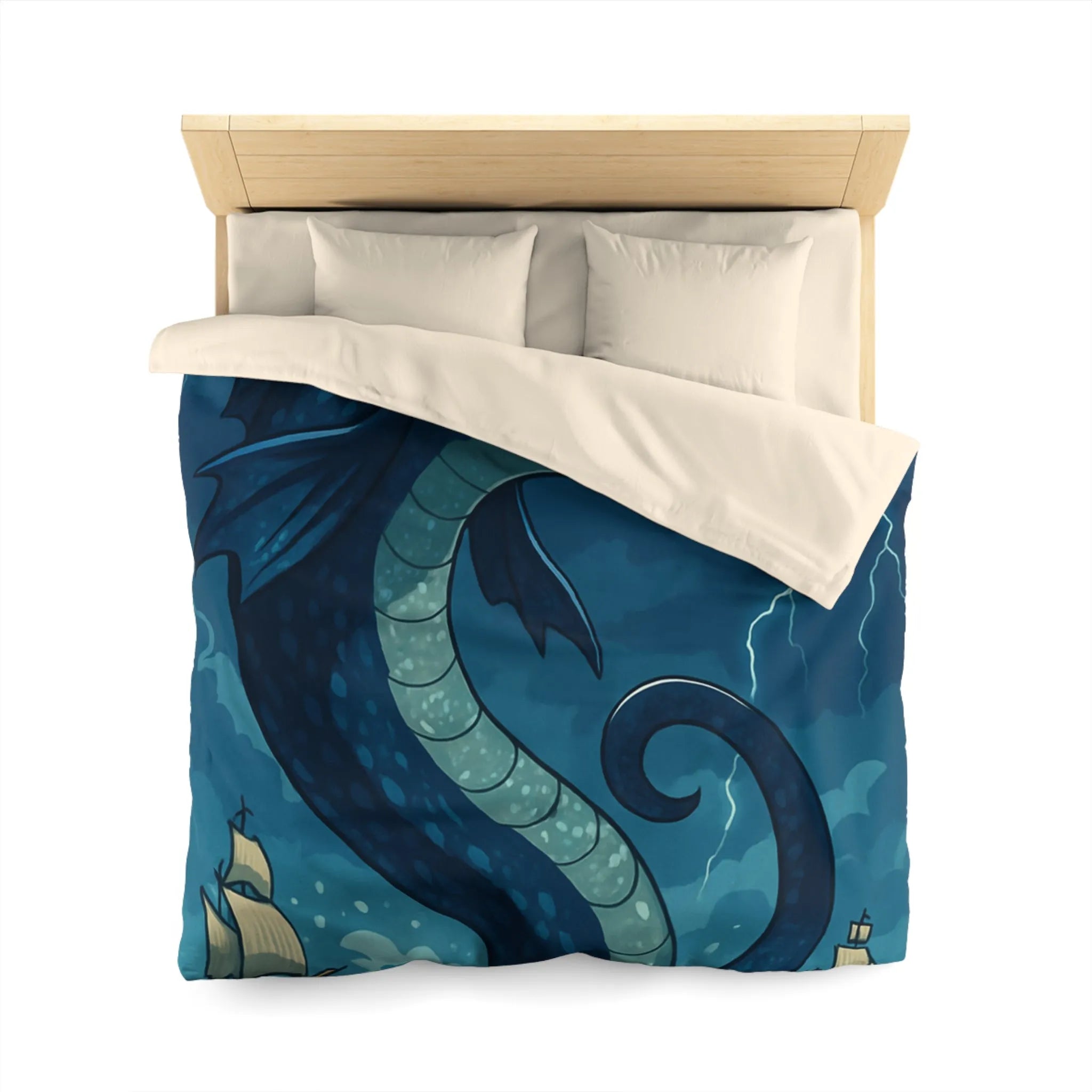 Housse de Couette Microfibre Art Graphique Contemporain Style Décoratif Chambre Tendance