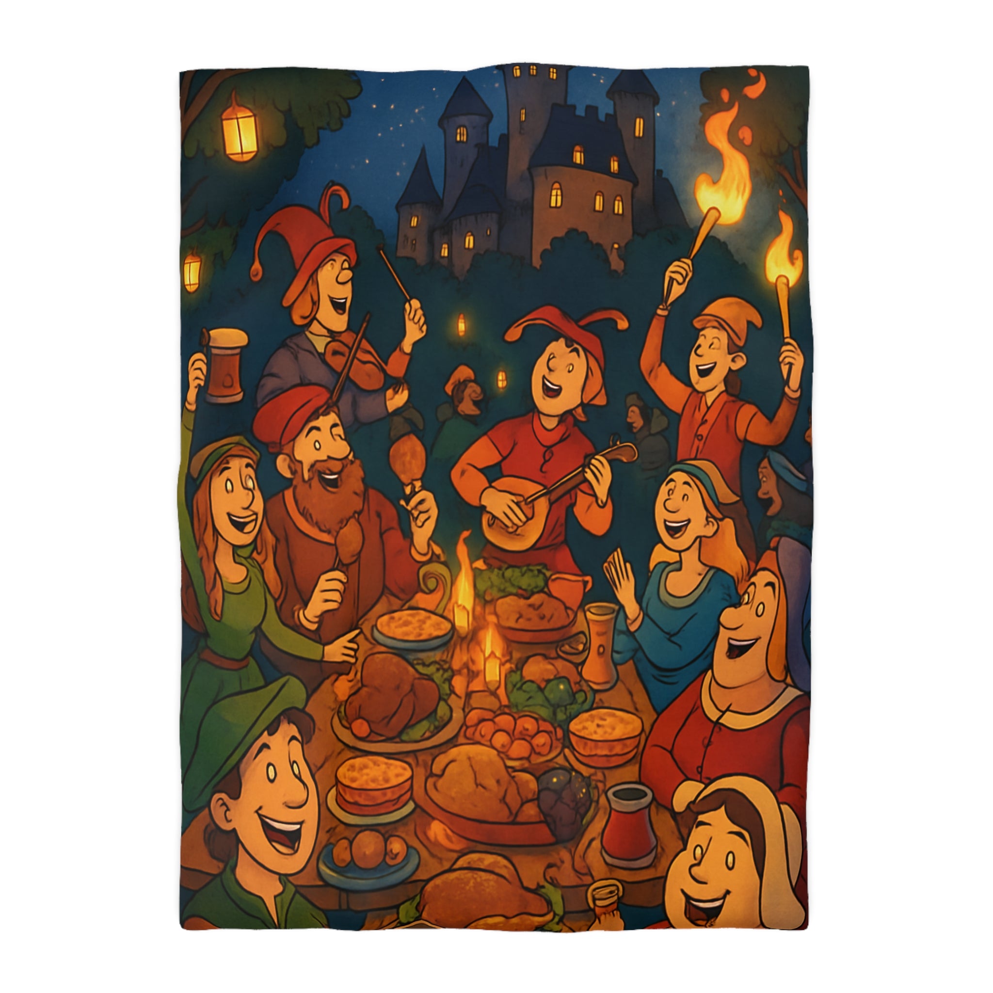 Housse de Couette Microfibre Design Artistique Moderne Décoration Chambre Confort Premium