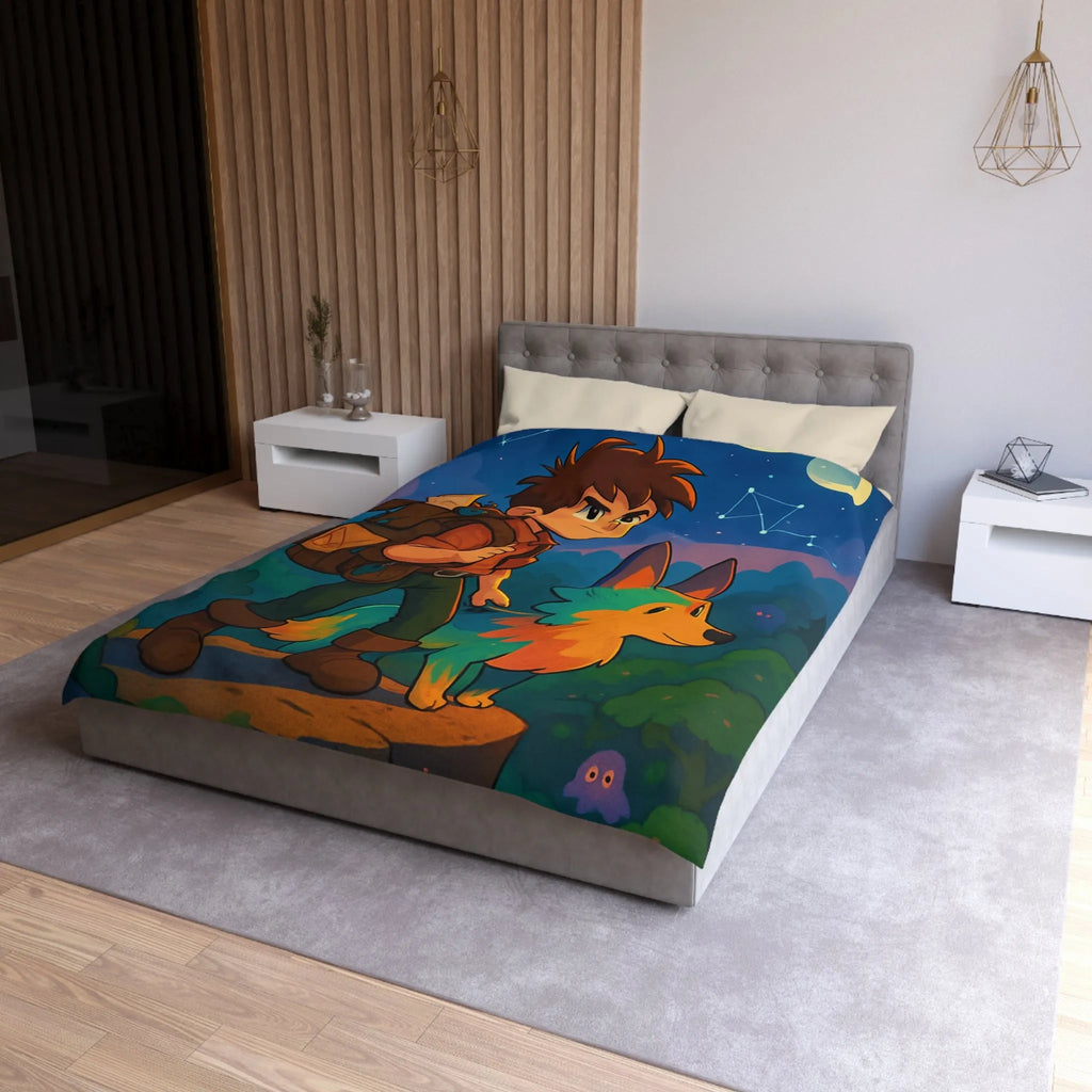 Housse de Couette Microfibre Création Artistique Moderne Design Exclusif Décoration Chambre