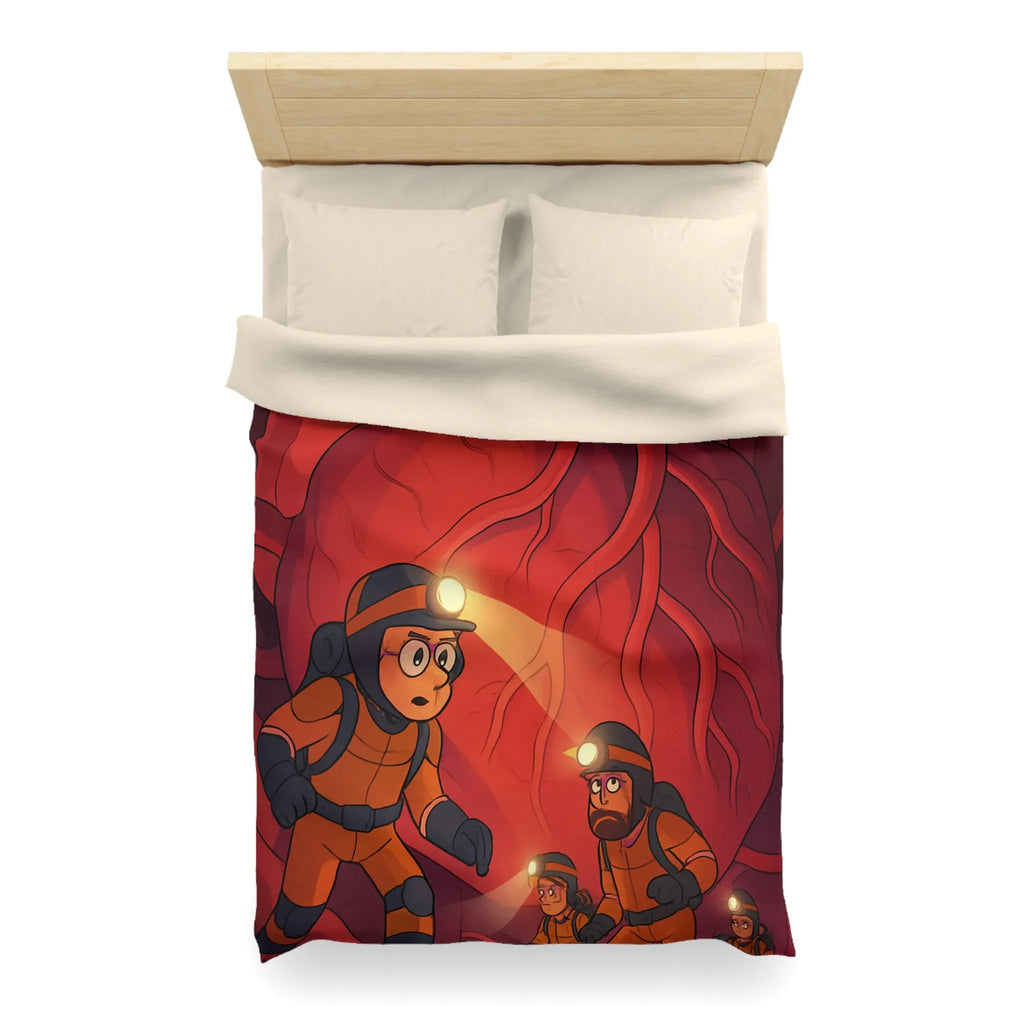 Explorez l’aventure intérieure avec une housse de couette motif cœur et explorateurs