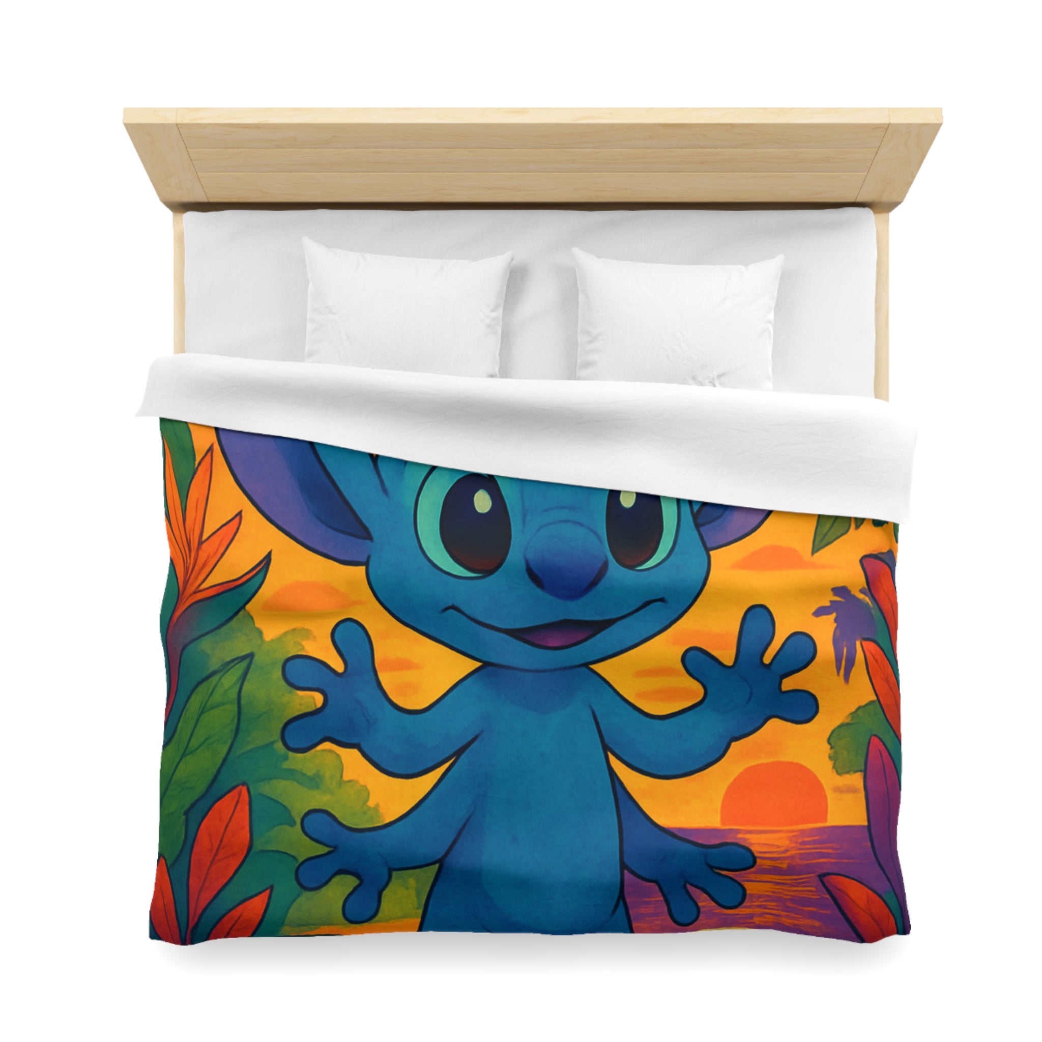 Housse de Couette Microfibre Design Artistique Moderne Décoration Chambre Confort Premium