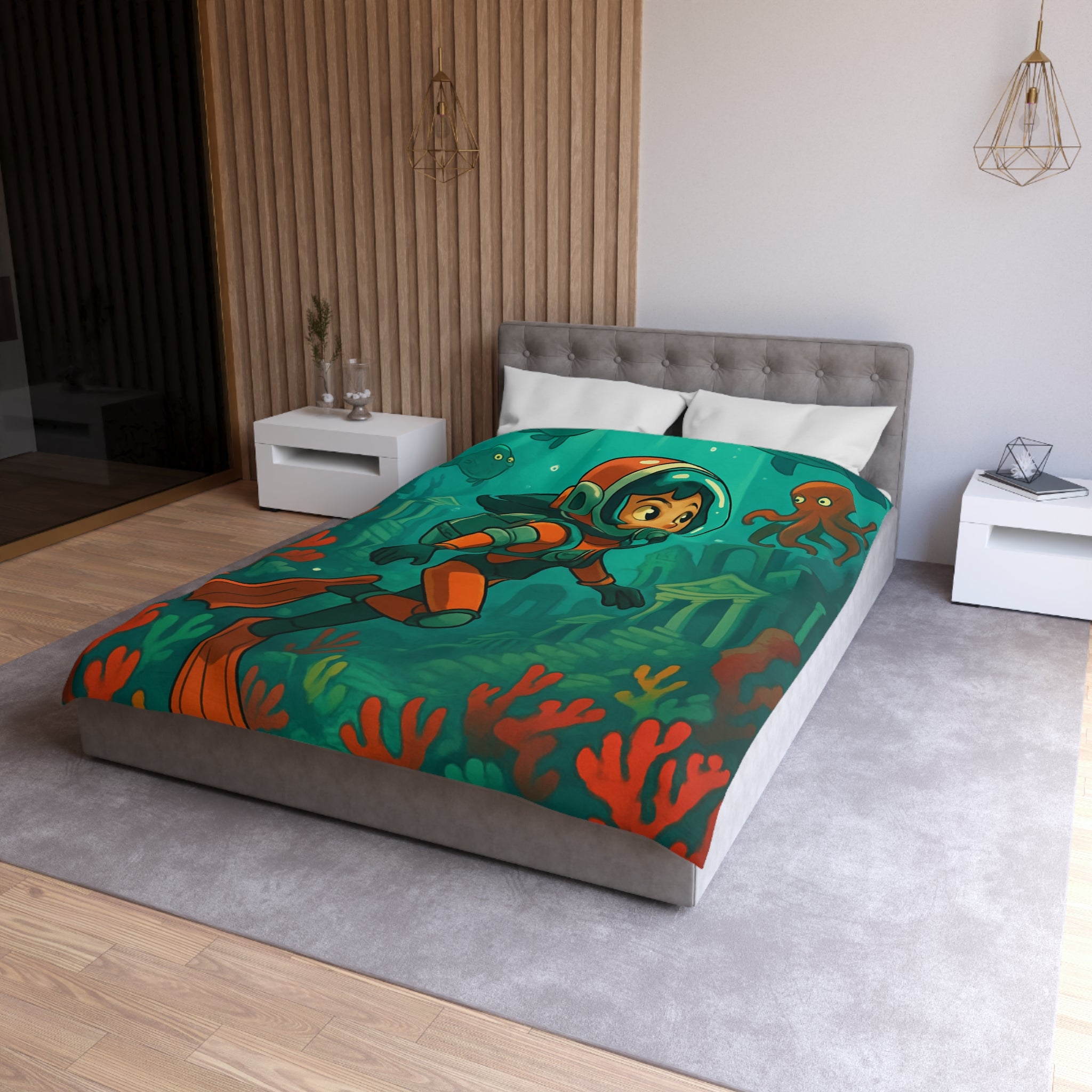 Housse de Couette Microfibre Création Artistique Moderne Design Exclusif Décoration Chambre