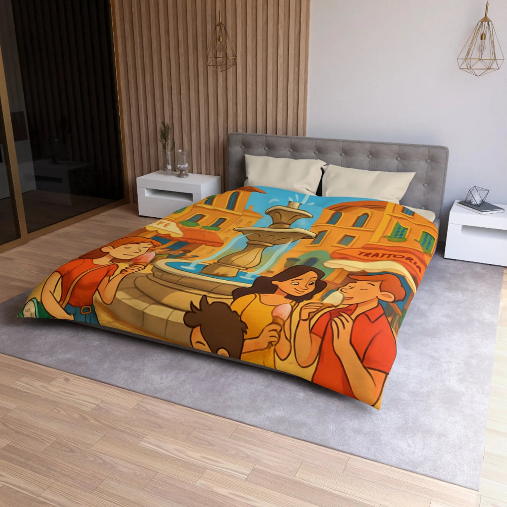 Housse de Couette Microfibre Création Artistique Moderne Design Exclusif Décoration Chambre