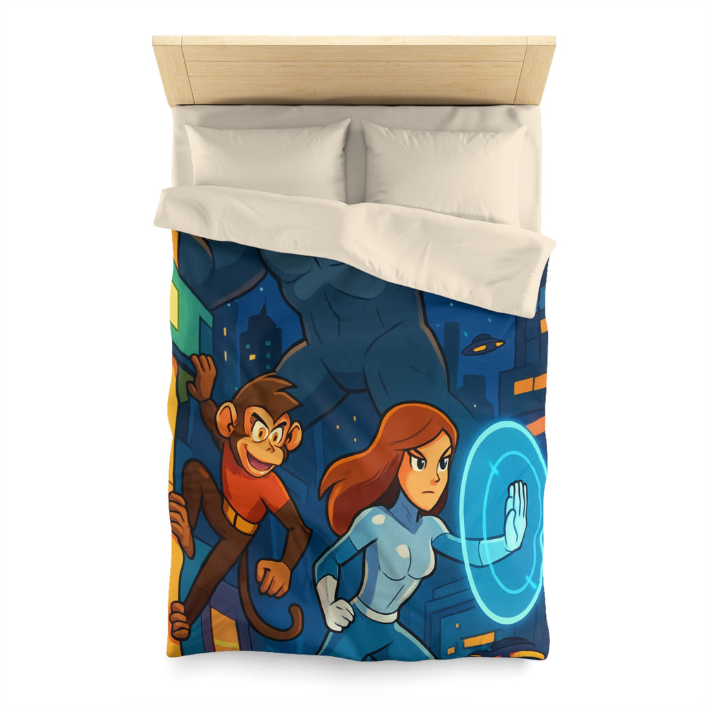 Housse de Couette Microfibre Création Artistique Moderne Design Exclusif Décoration Chambre