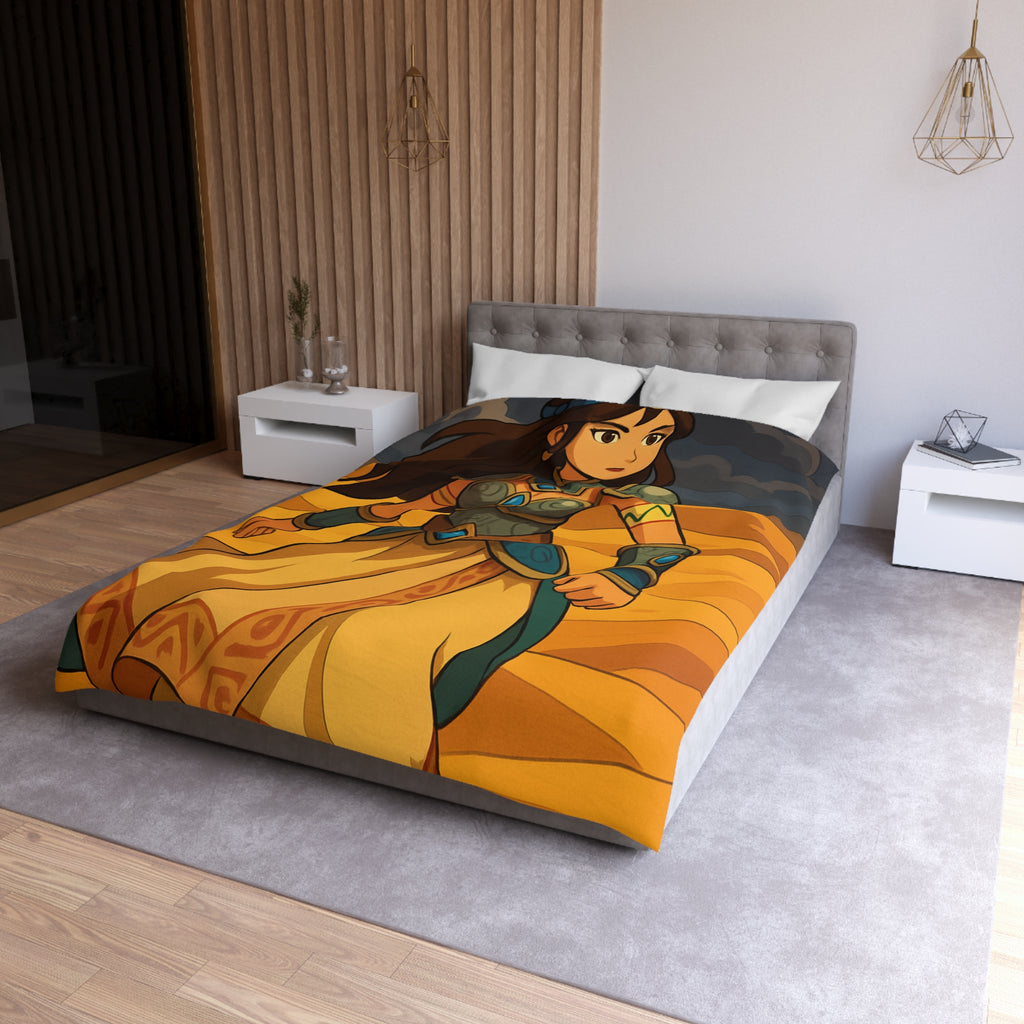 Housse de Couette Microfibre Design Artistique Moderne Décoration Chambre Confort Premium